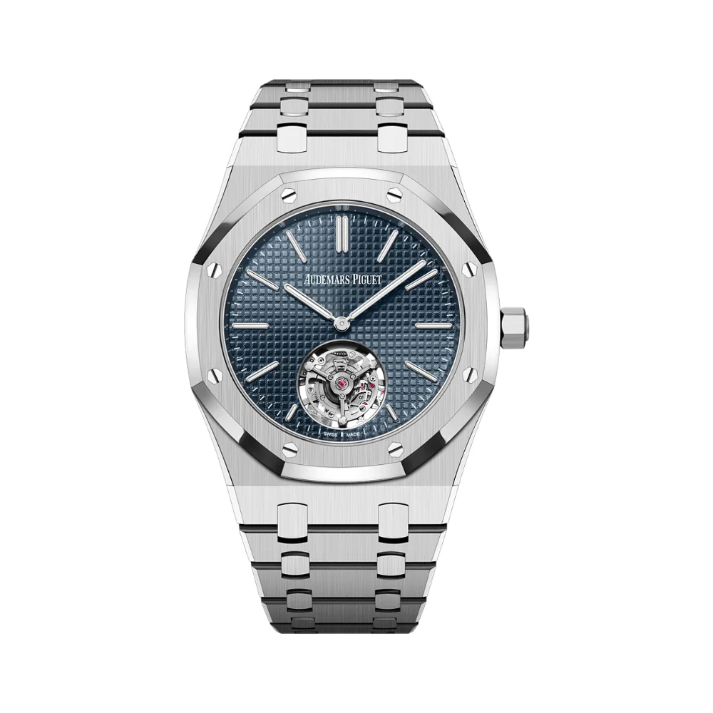 Audemars Piguet Royal Oak Flying Tourbillon Extra-Thin 26670ST.OO.1240ST.02 Stainless Steel Blue Dial