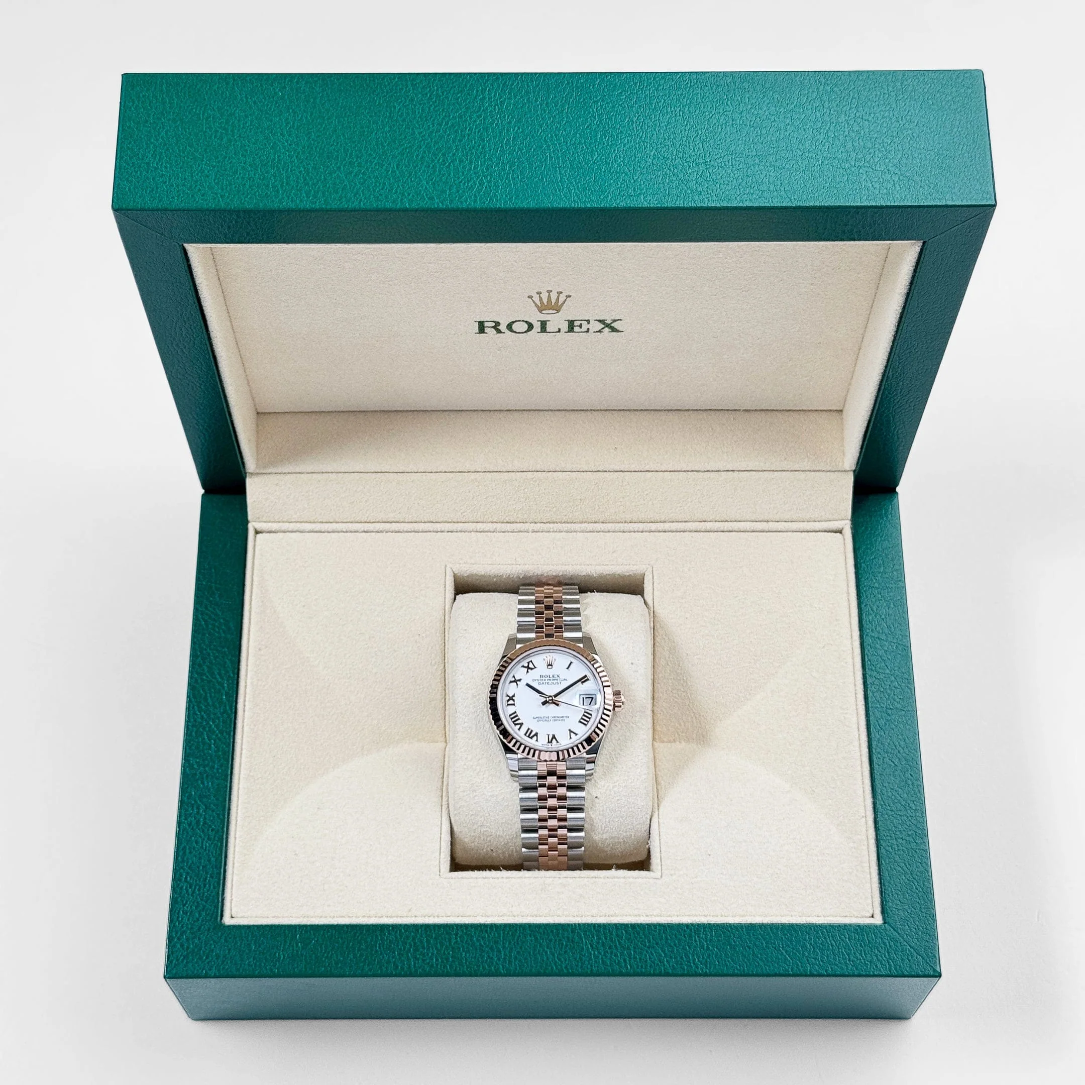 Rolex Datejust 31 278271 'Ladies' Stainless Steel Rose Gold White Roman Numerals Dial (2025)