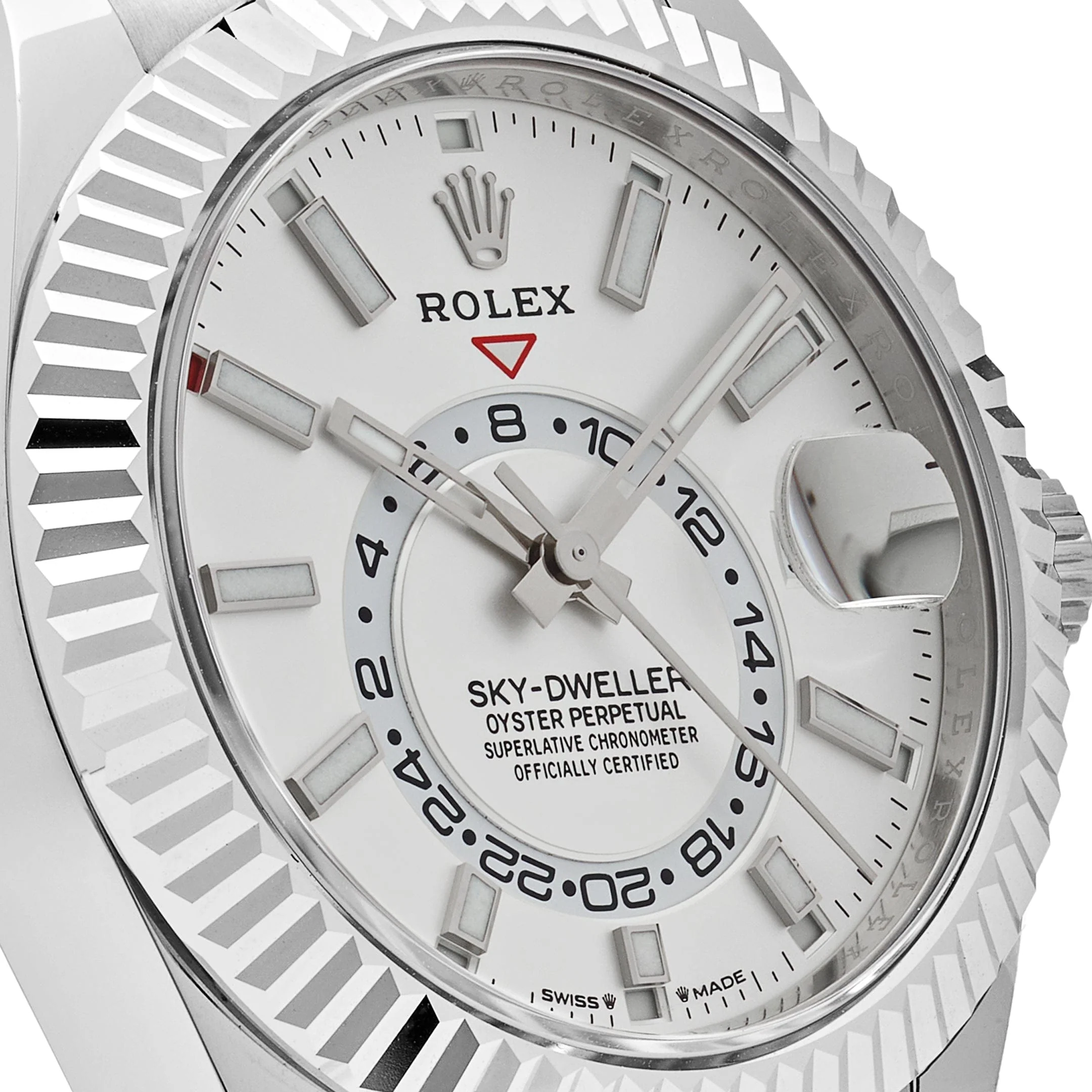 Rolex Sky-Dweller 336239 White Gold White Dial Oysterflex