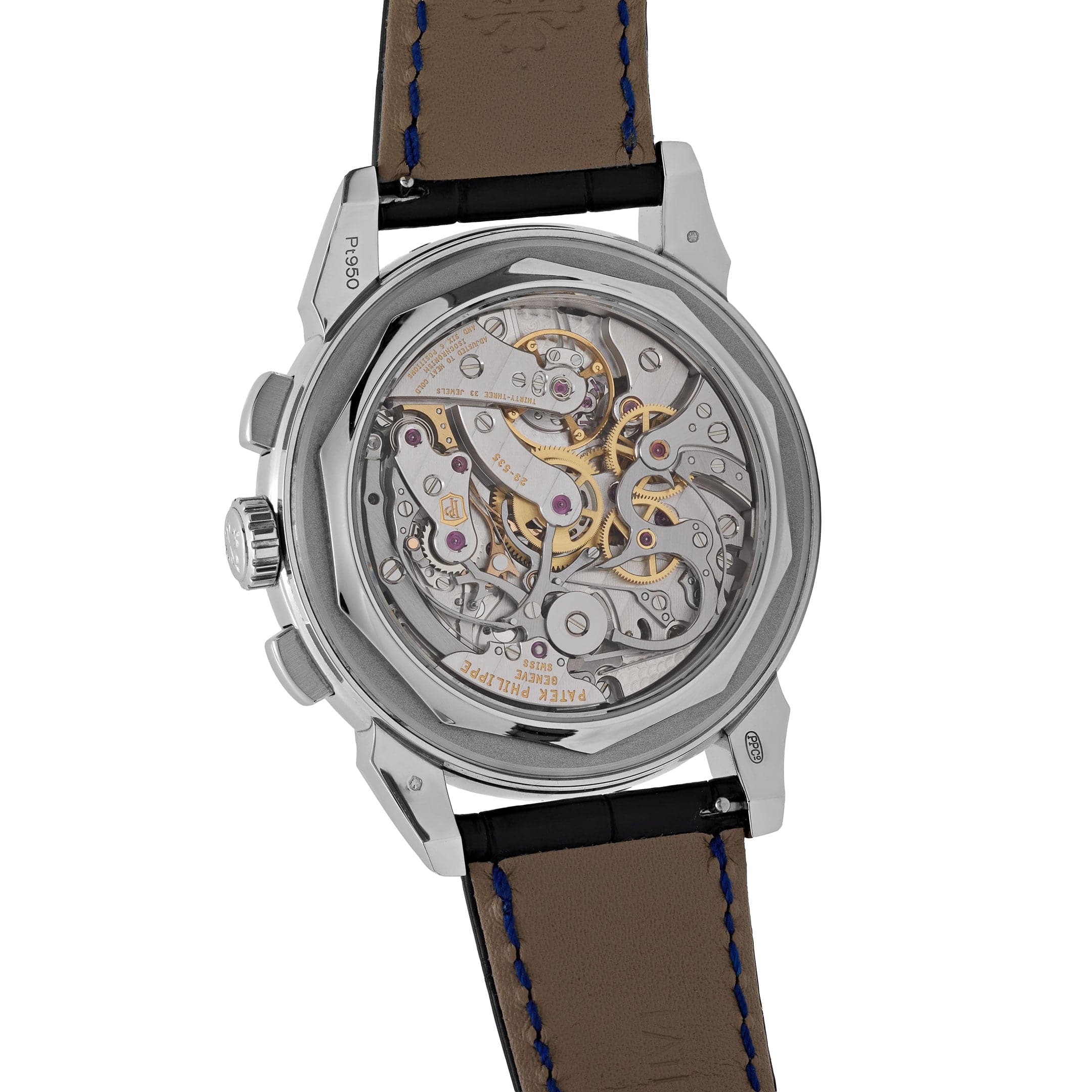 Patek Philippe Grand Complications 5271/11P-010 Perpetual Calendar Chronograph Platinum Baguette Sapphires