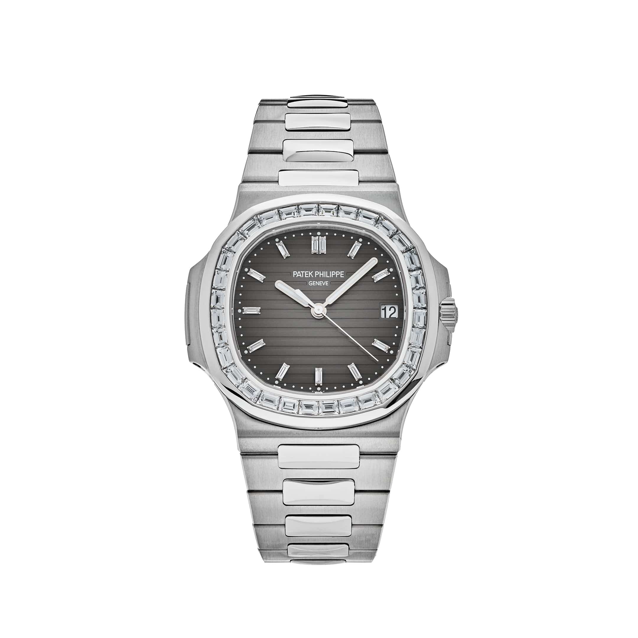 Patek Philippe Nautilus 5711/110P-001 Platinum Grey Dial Diamond Bezel