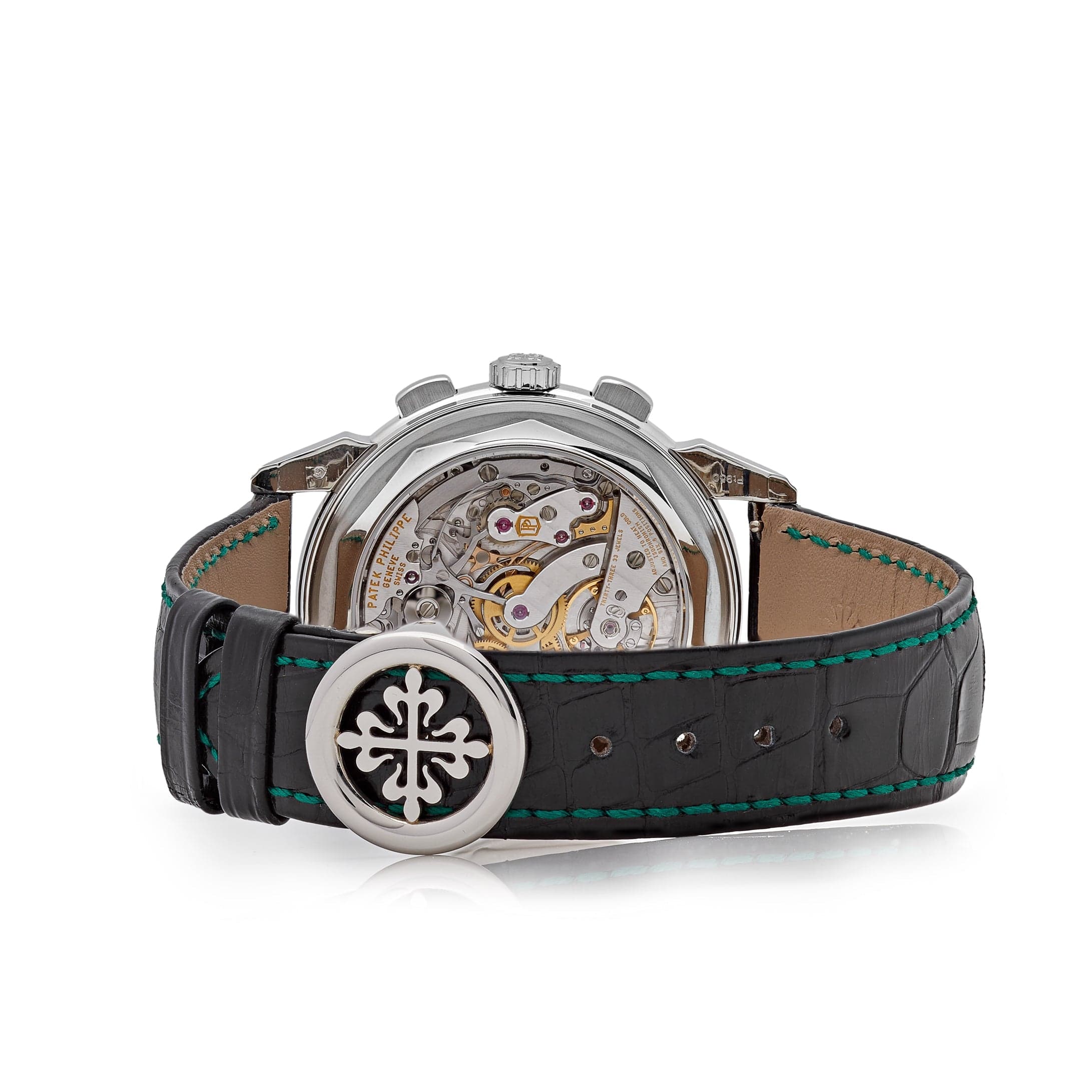 Patek Philippe Grand Complications 5270P-014 Perpetual Calendar Chronograph Platinum Green Dial