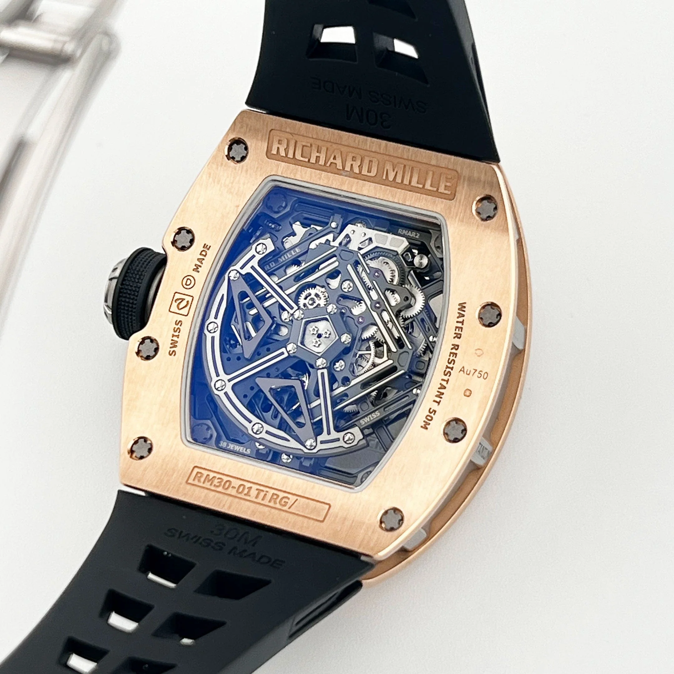 Richard Mille RM 30-01 Declutchable Rotor Rose Gold Skeleton Dial (2023)