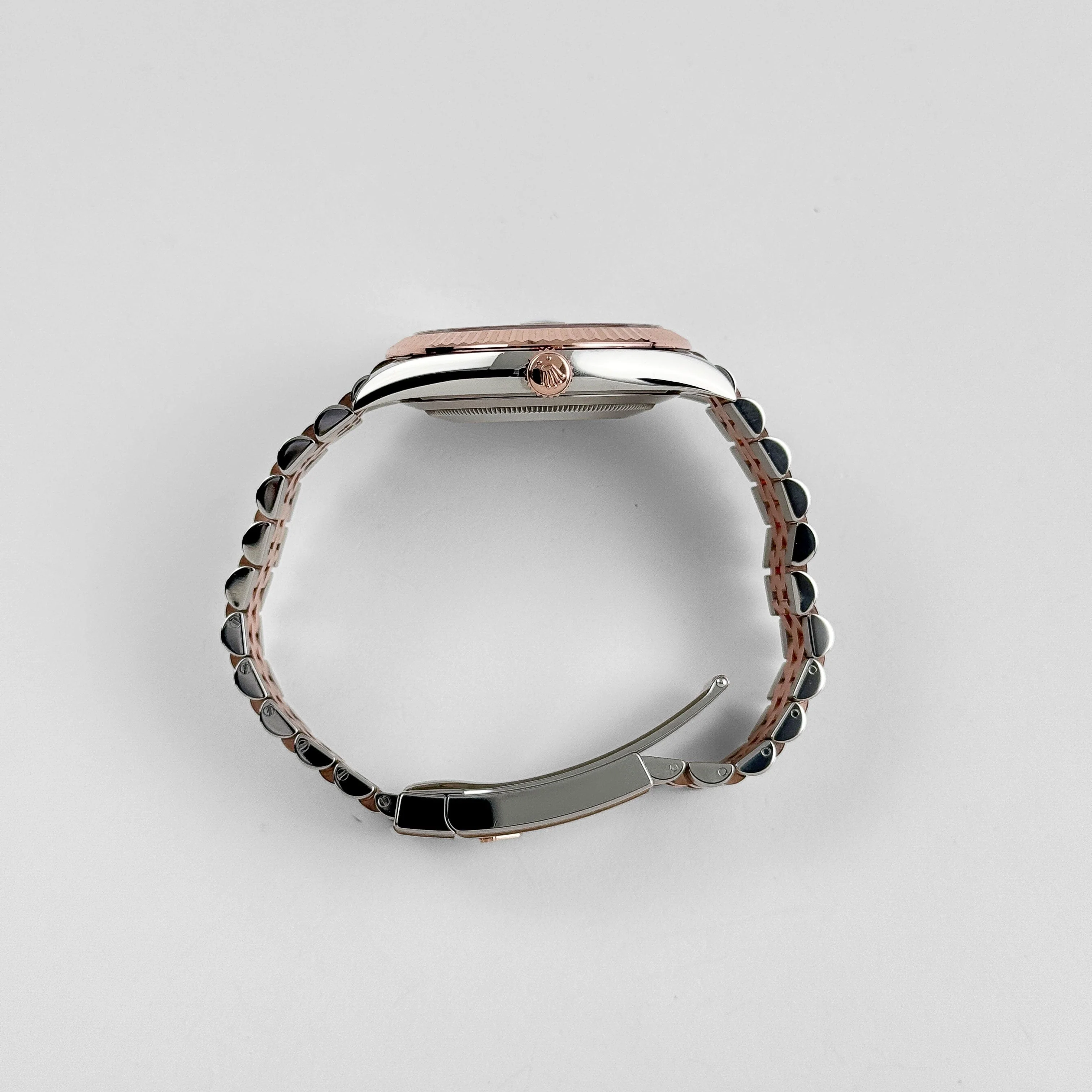 Rolex Datejust 41 126331 Rose Gold Stainless Steel Grey Motif Dial Jubilee