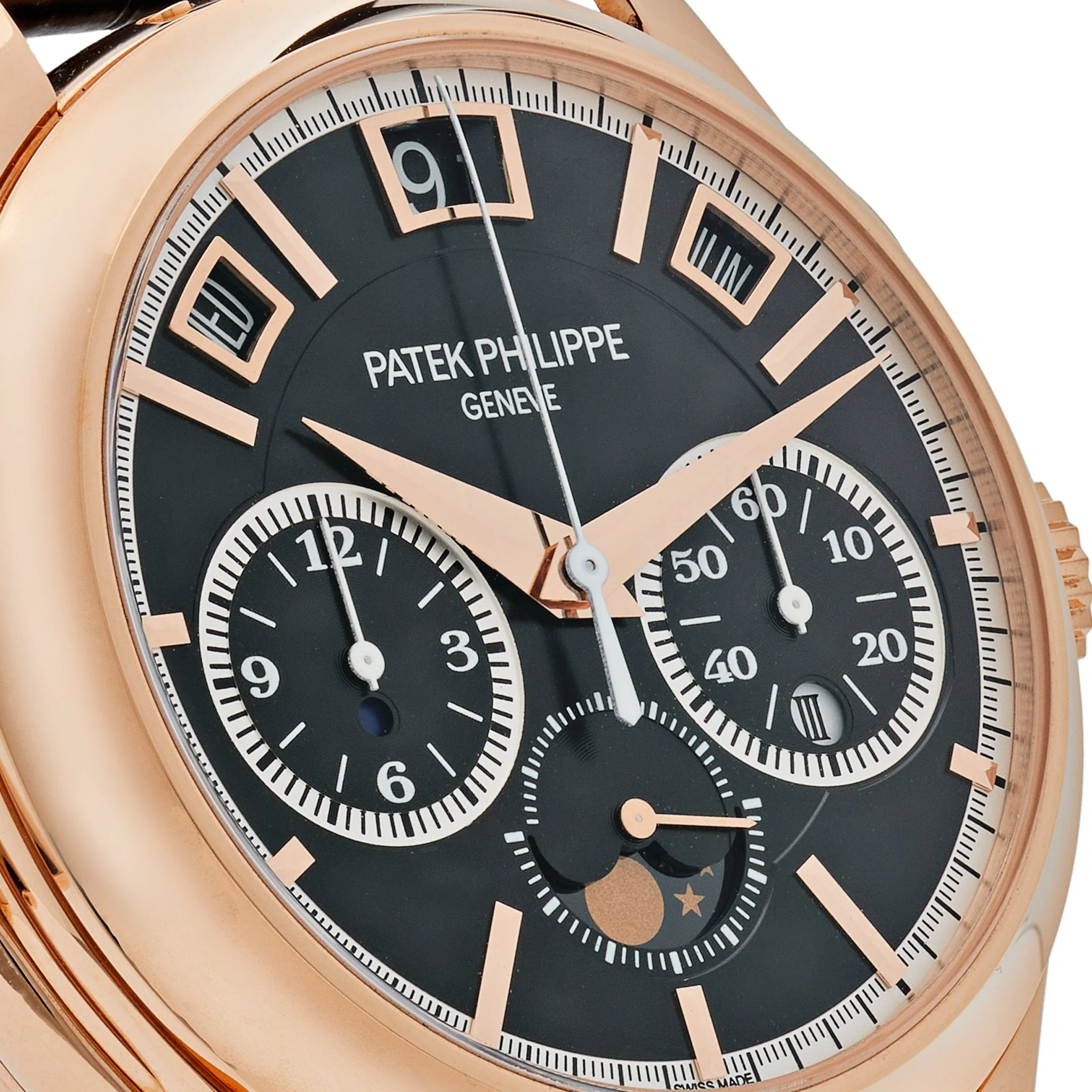 Patek Philippe Grand Complications 5208R-001 Minute Repeater Perpetual Calendar Rose Gold Black Dial