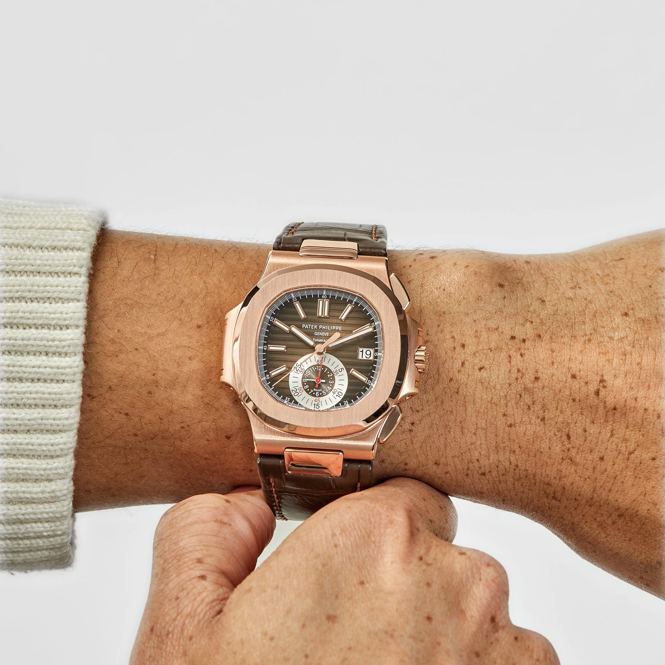 Patek Philippe Nautilus 5980R-001 'Tiffany & Co' Chronograph Rose Gold (2022)