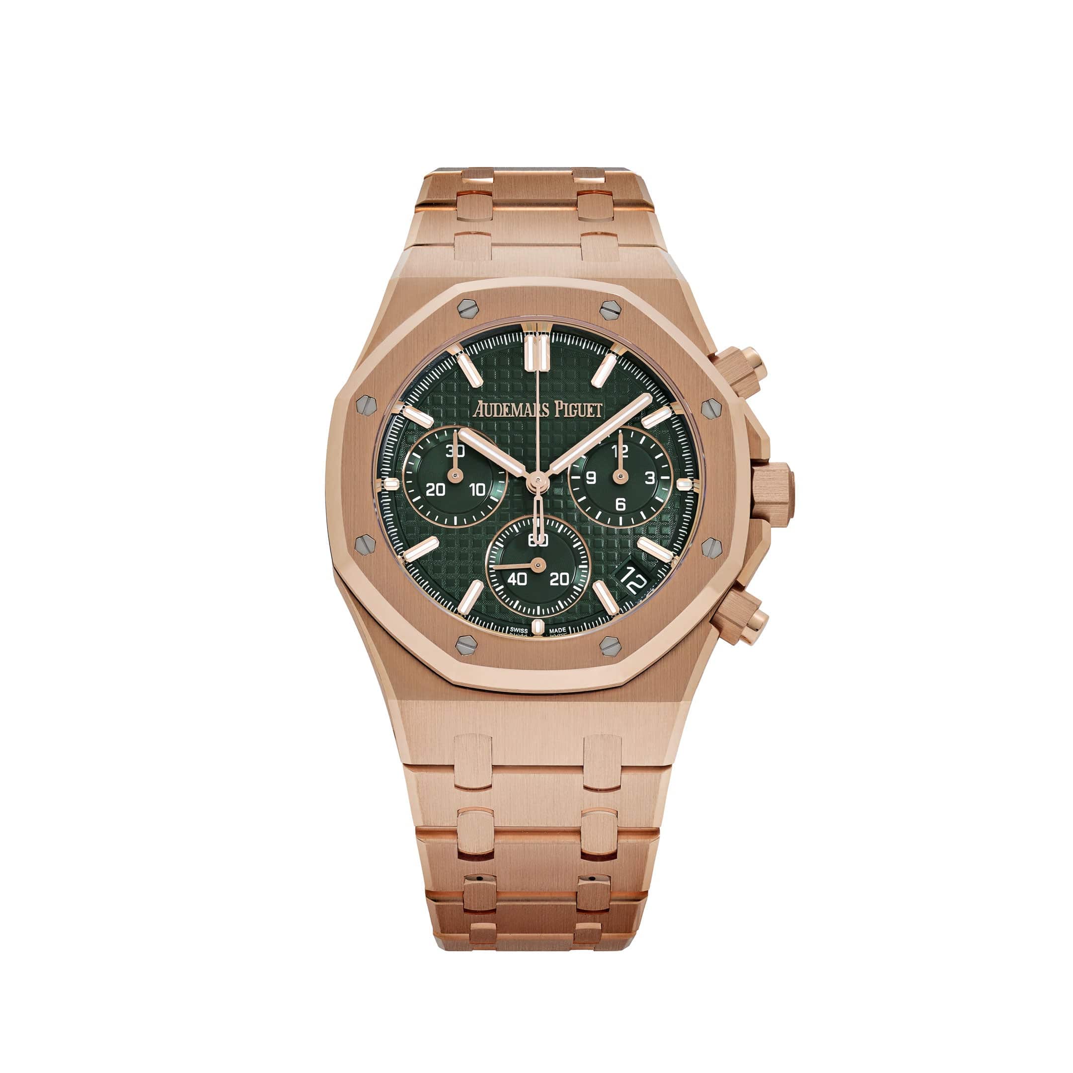 Audemars Piguet Royal Oak 26240OR.OO.1320OR.04 Chronograph '50th Anniversary' Rose Gold Khaki Green Dial (2022)