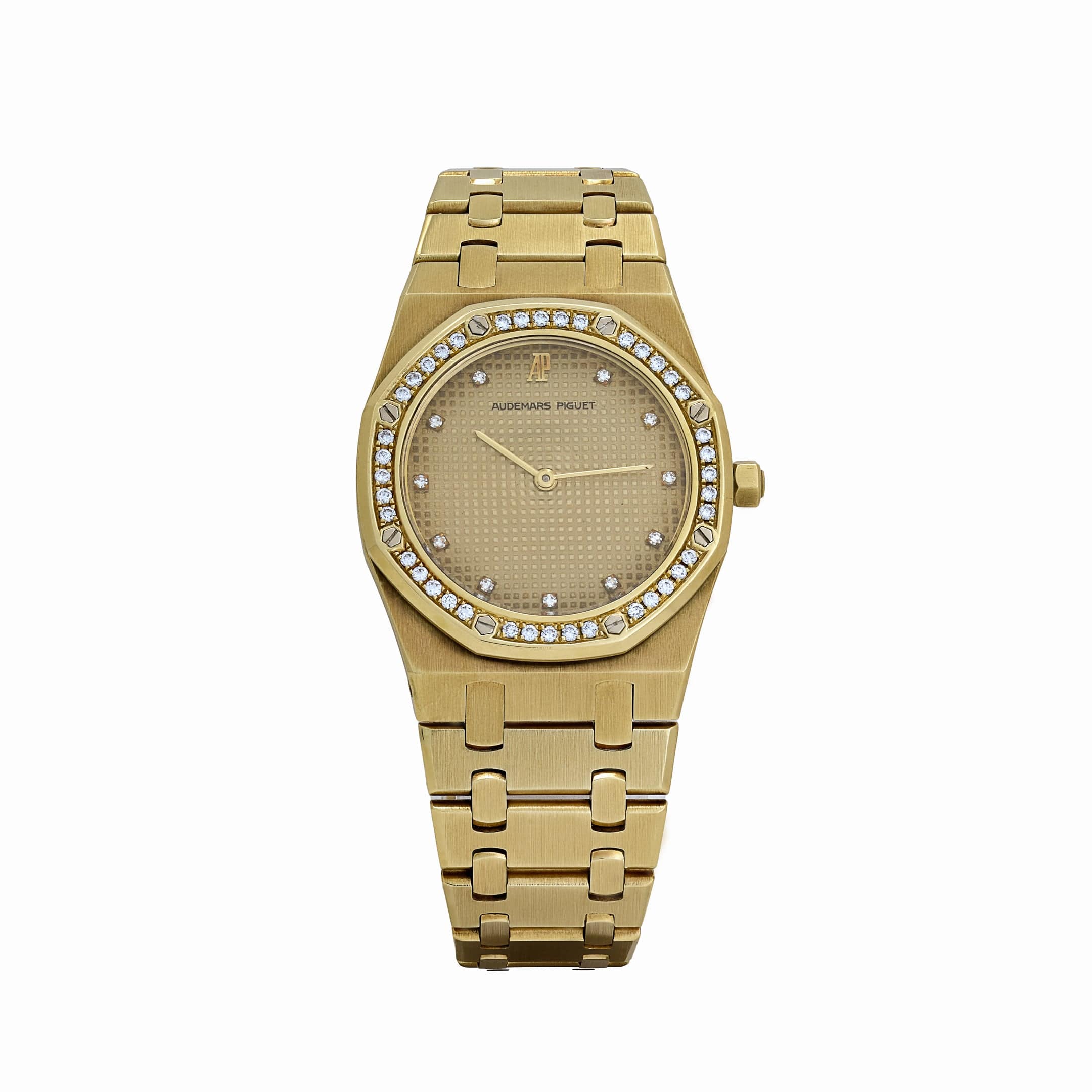 Audemars Piguet Royal Oak 56303BA Yellow Gold Champagne Diamond Dial