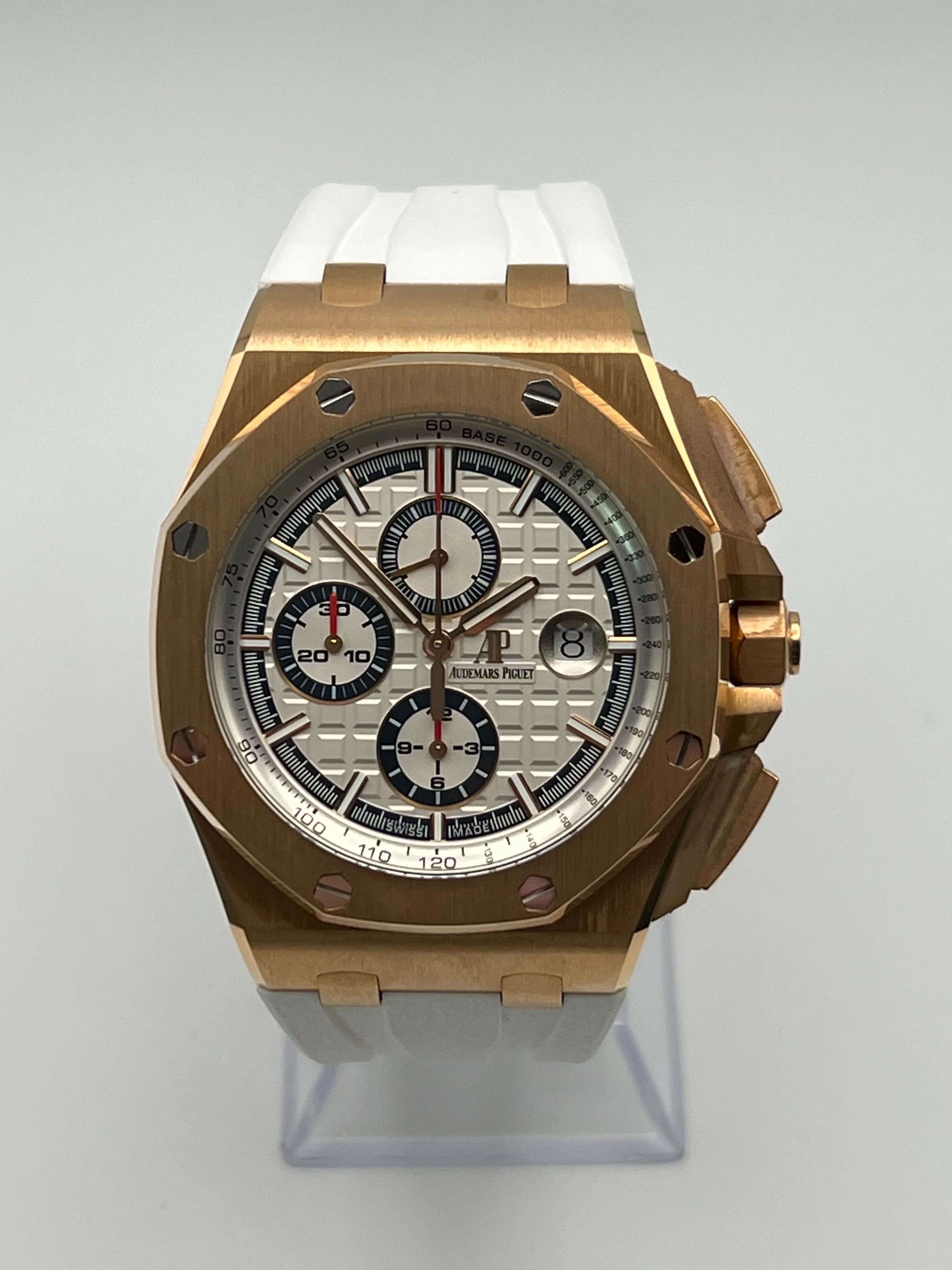 Audemars Piguet Royal Oak Offshore 26408OR.OO.A010CA.01.99 Chronograph Rose Gold White Dial Limited Edition of 50
