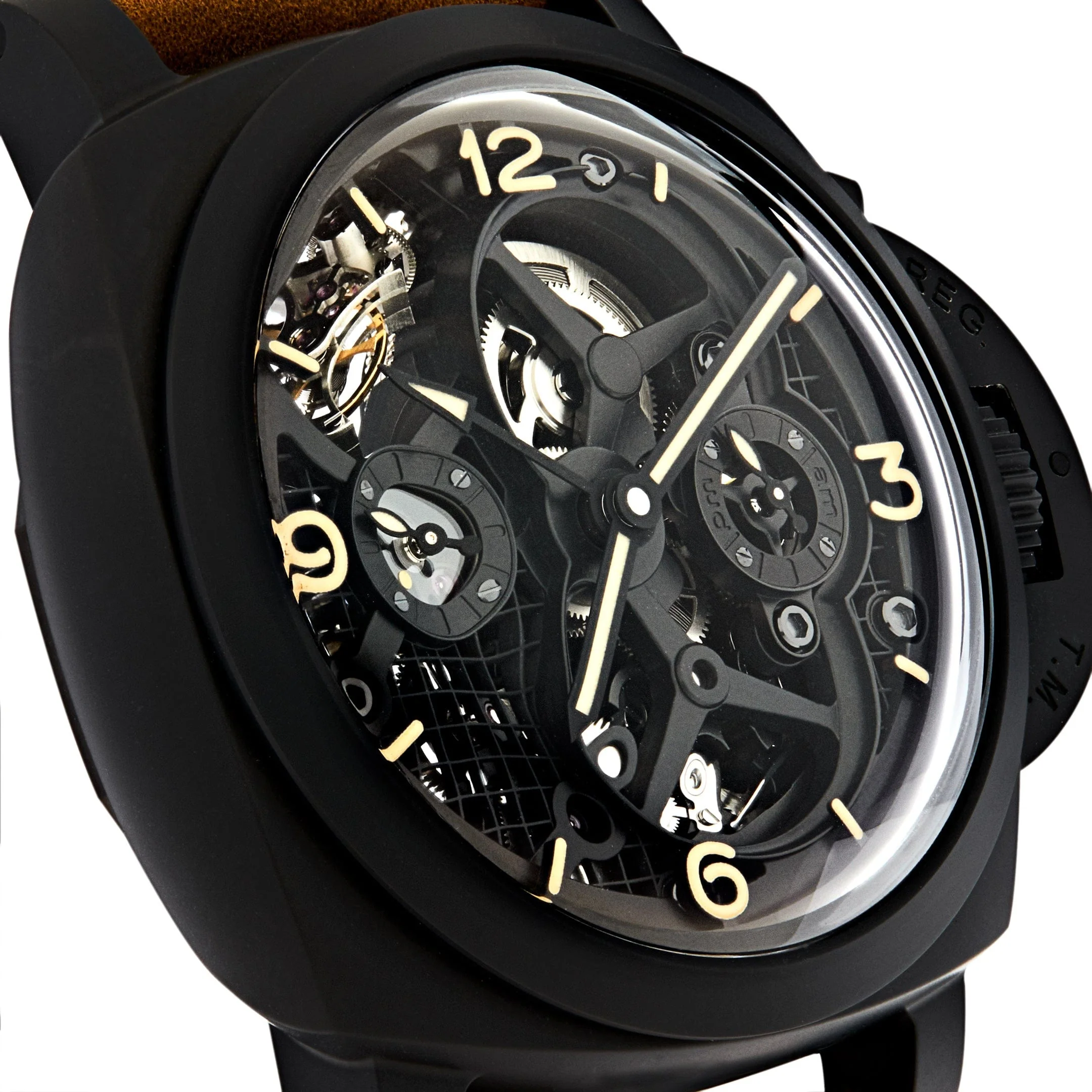 Panerai Lo Scienziato Luminor 1950 Tourbillon GMT Ceramica PAM00528 Limited Edition of 150