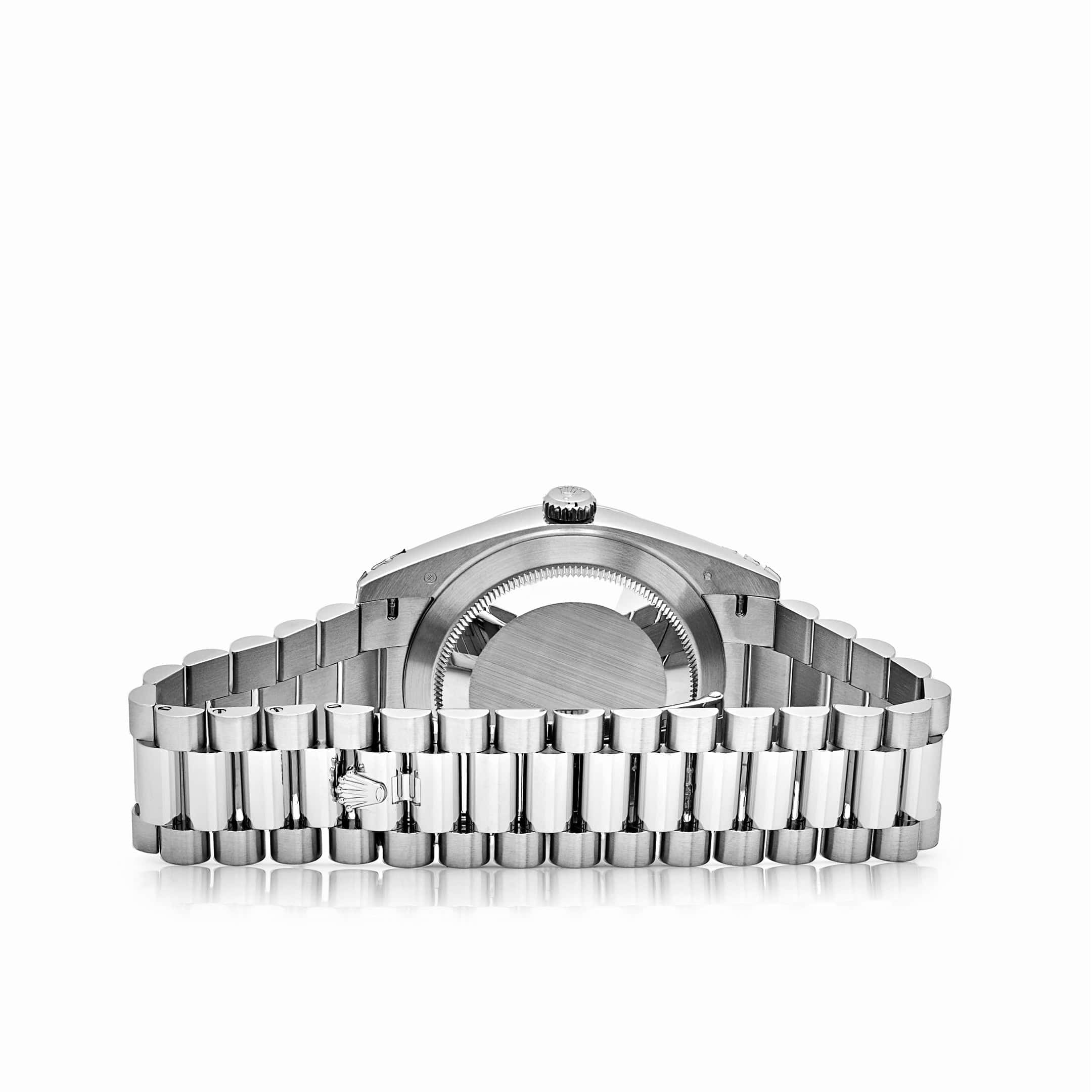 Rolex Day-Date 40 228206  Platinum Ice Blue Arabic Dial Smooth Dial