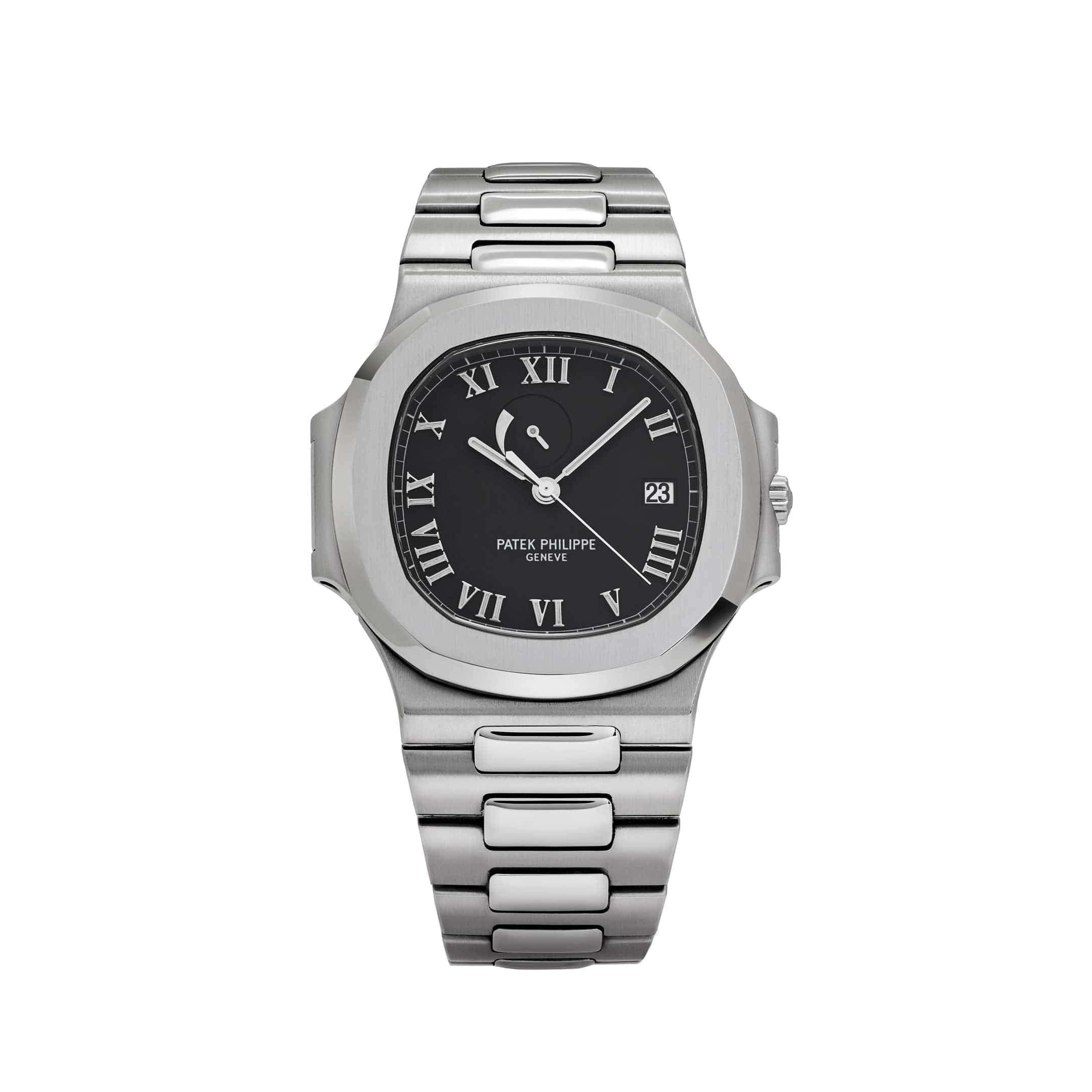 Patek Philippe Nautilus 3710/1A-001 'Jumbo' Power Reserve Indicator Stainless Steel Black Dial