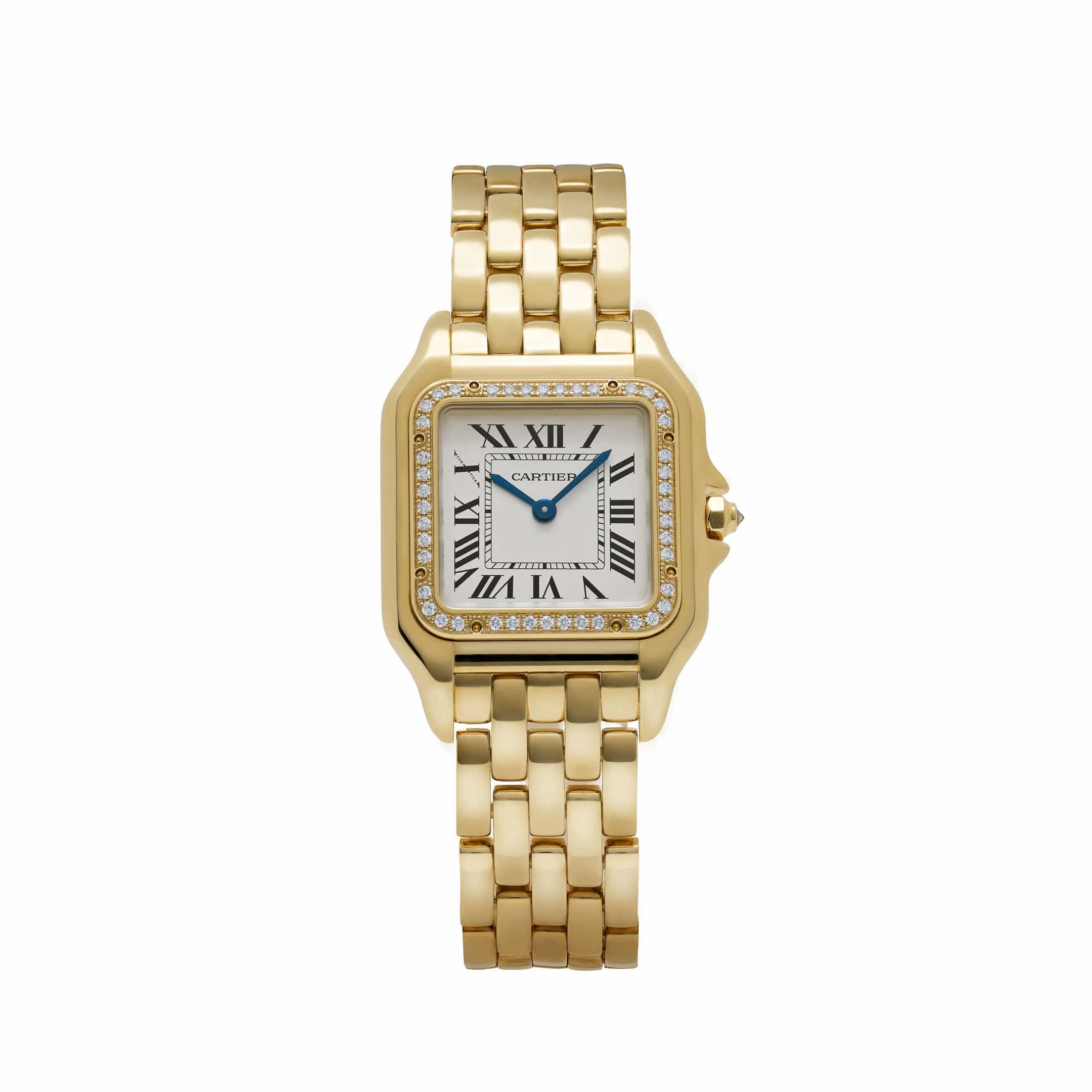Cartier Panthère WJPN0066 'Ladies' Yellow Gold White Dial Diamond Bezel Quartz (2025)