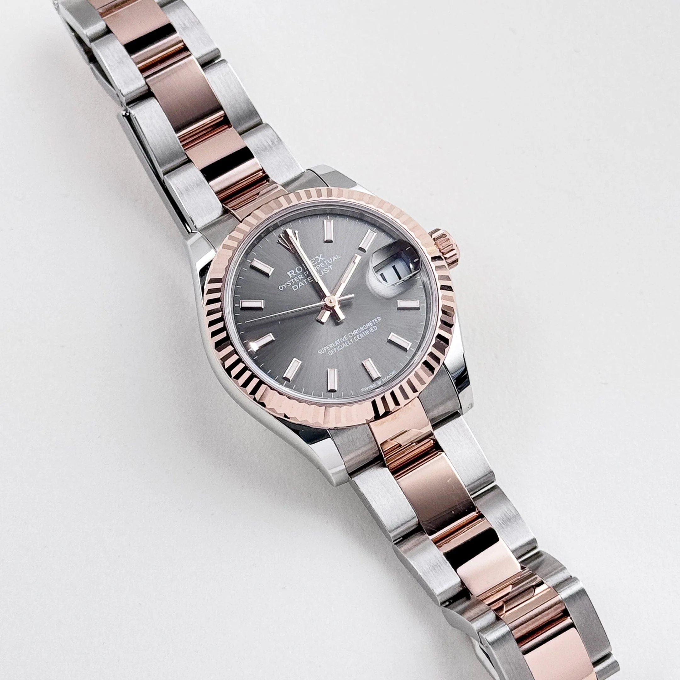 Rolex Datejust 31 278271 'Ladies' Rose Gold Stainless Steel Slate Dial Oyster (2025)