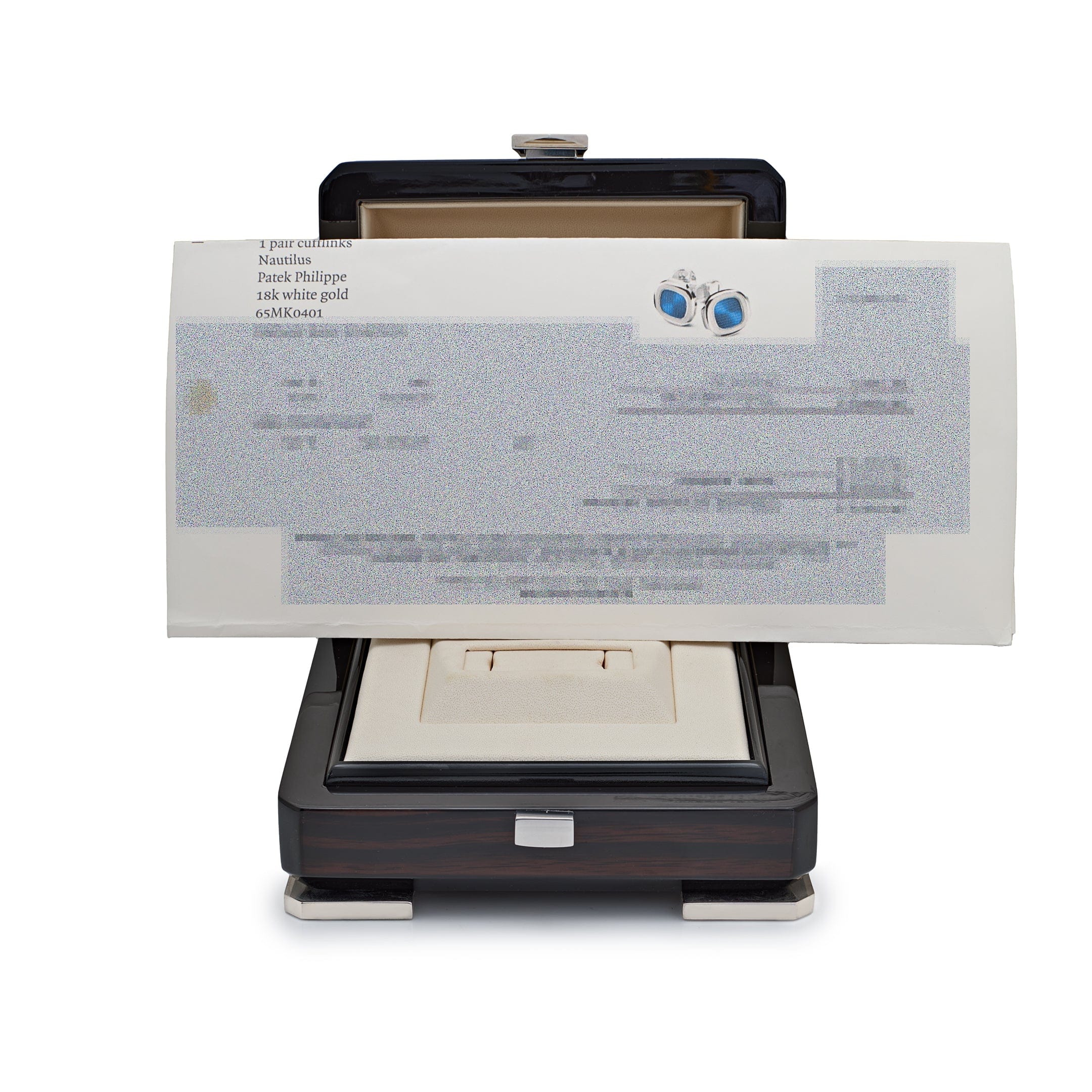 Patek Philippe Men's 18kt White Gold Nautilus Cufflinks