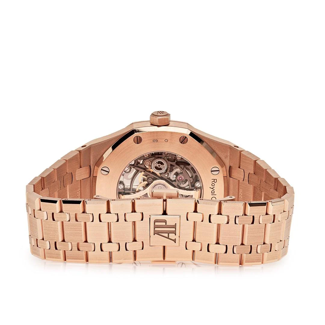 Audemars Piguet Royal Oak 15407OR.OO.1220OR.01 Double Balance Wheel Openworked Rose Gold
