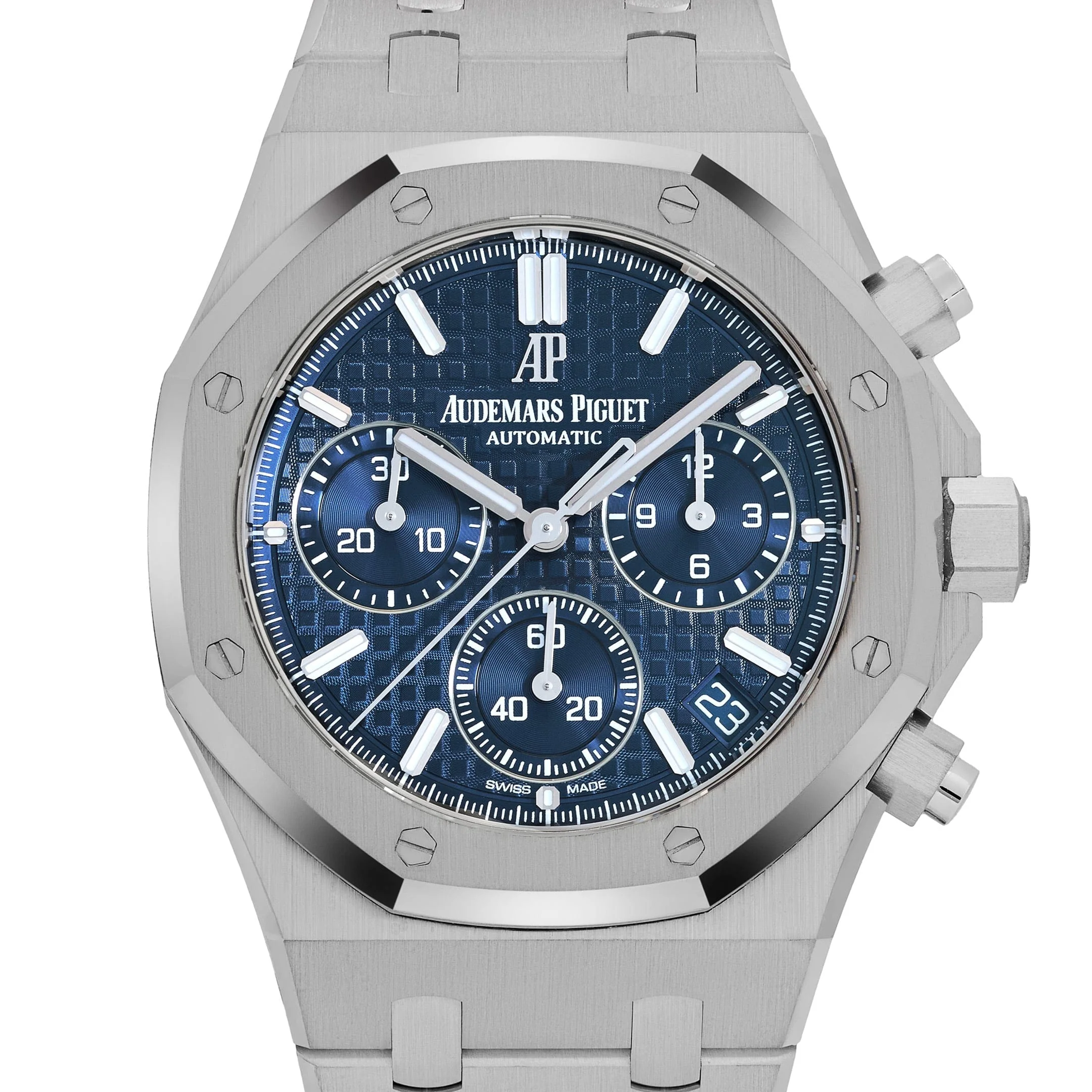 Audemars Piguet Royal Oak 26239BC.OO.1220BC.01 Chronograph White Gold Blue Dial Limited Edition of 222