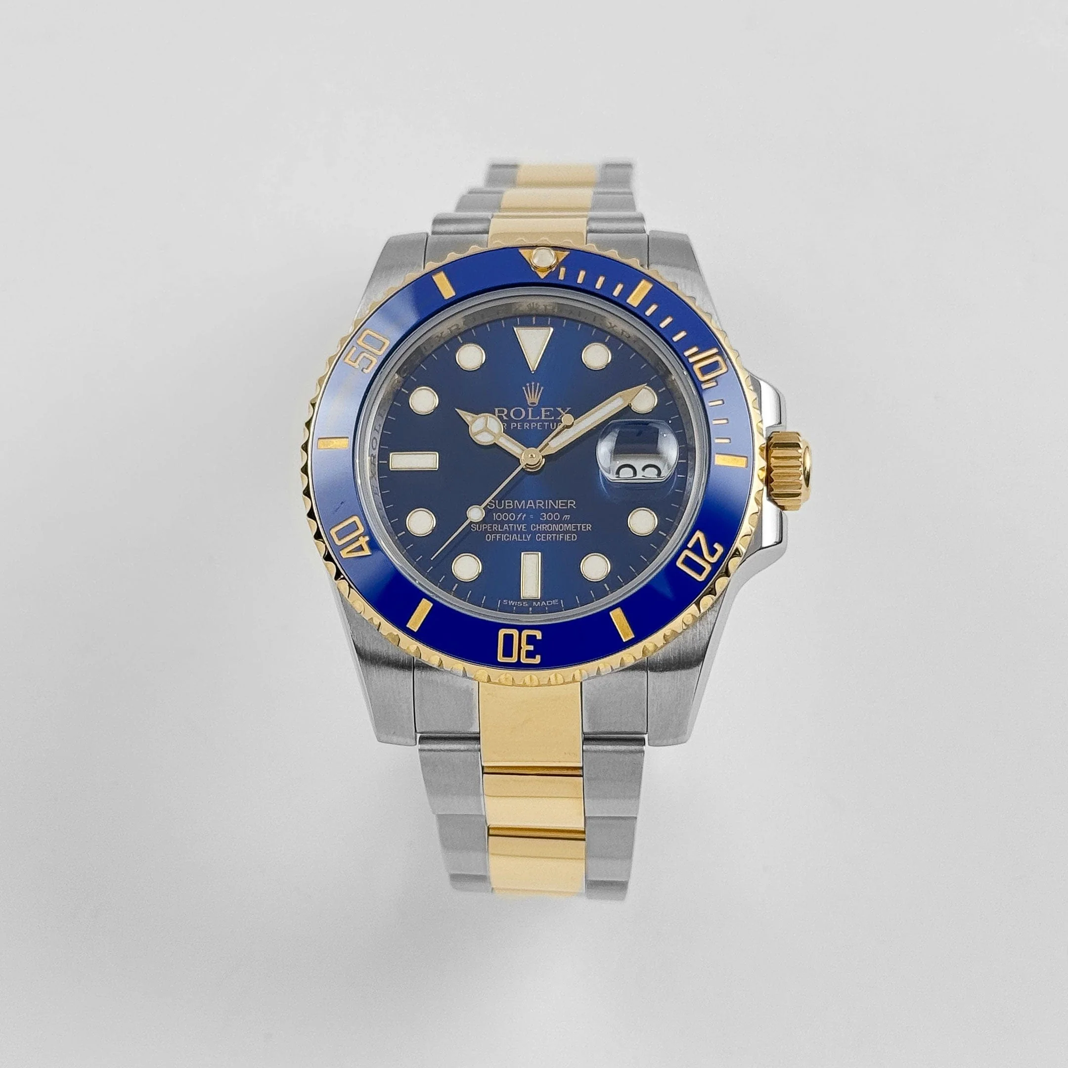Rolex Submariner Date 116613LB Stainless Steel Yellow Gold Blue Dial (2015)