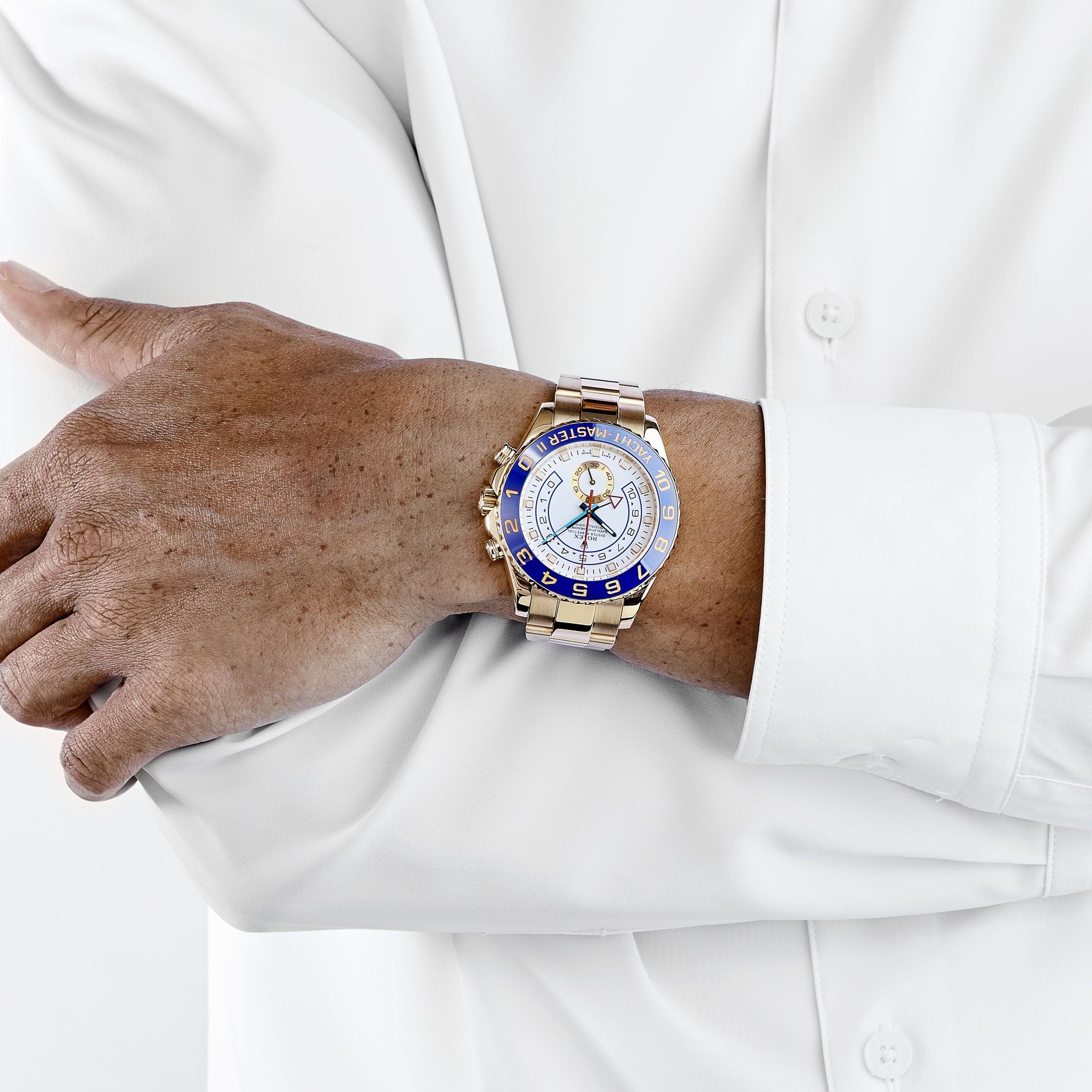 Rolex Yacht-Master II 116688 Yellow Gold White Dial