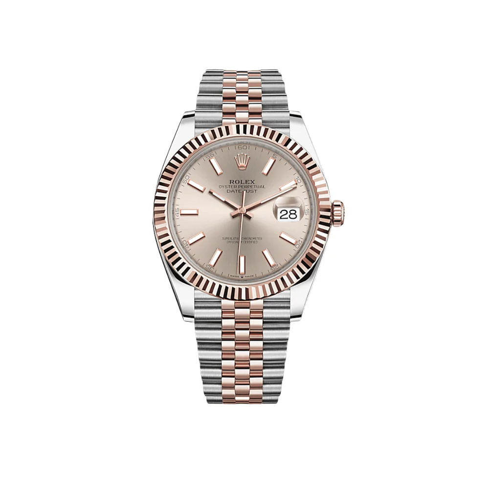 Rolex Datejust 41 126331 Rose Gold Stainless Steel Sundust Dial Jubilee (2024)