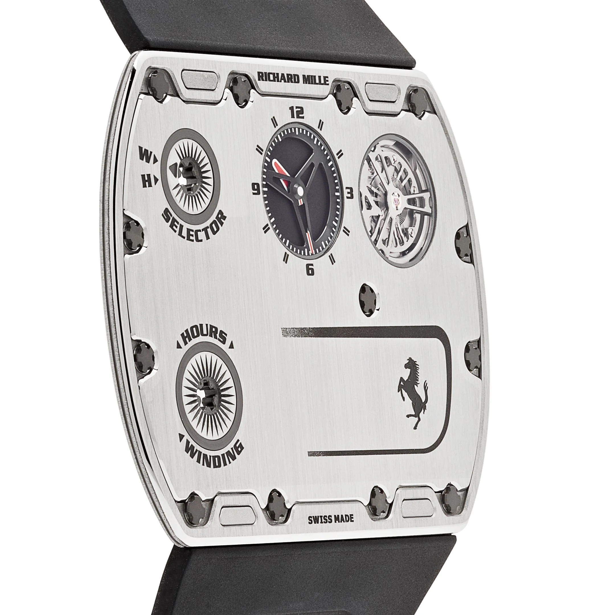 Richard Mille RM UP-01 Ferrari Ultraflat Titanium Silver Dial Limited Edition of 150