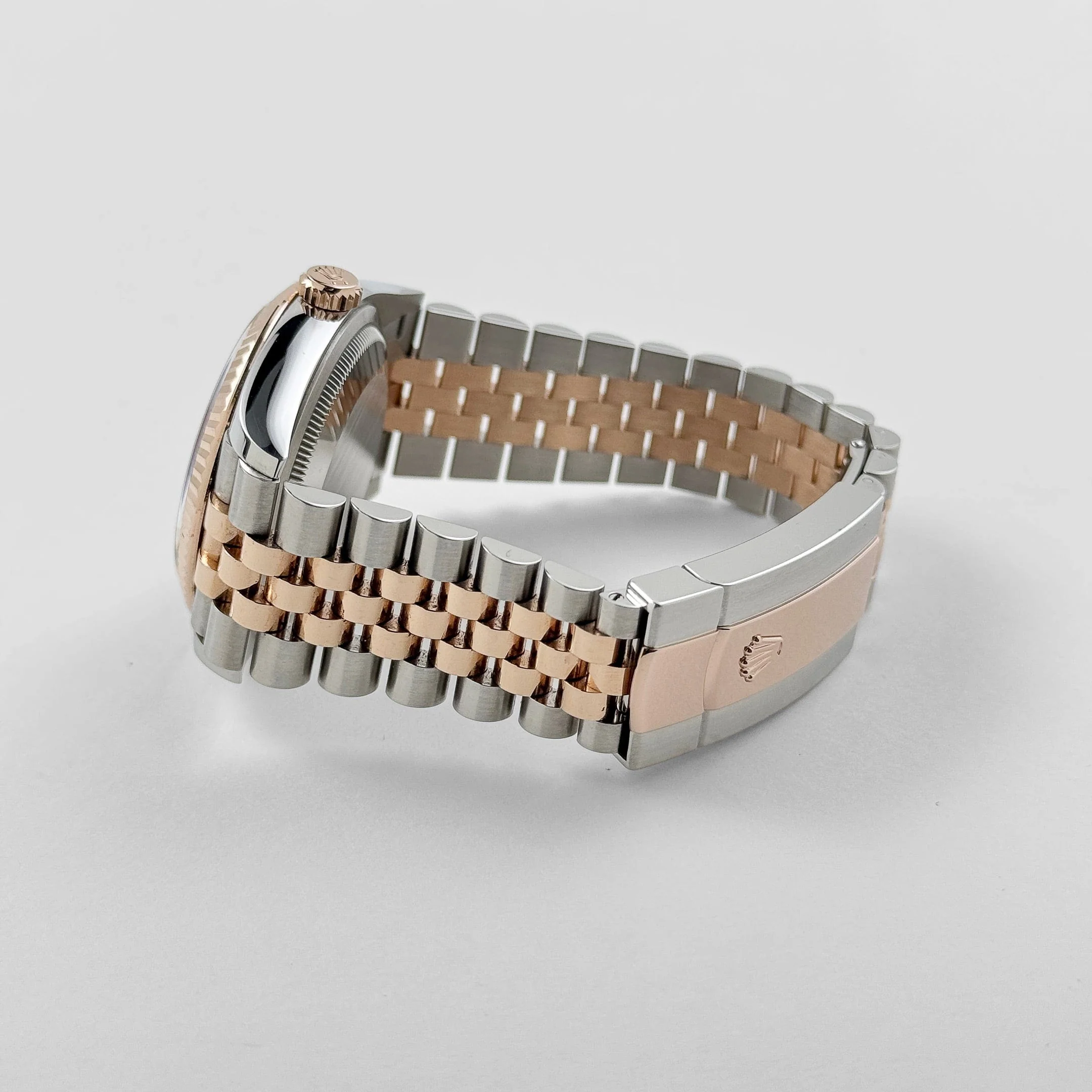 Rolex Datejust 36 126231 Rose Gold Stainless Steel Silver Fluted Motif Dial (2024)