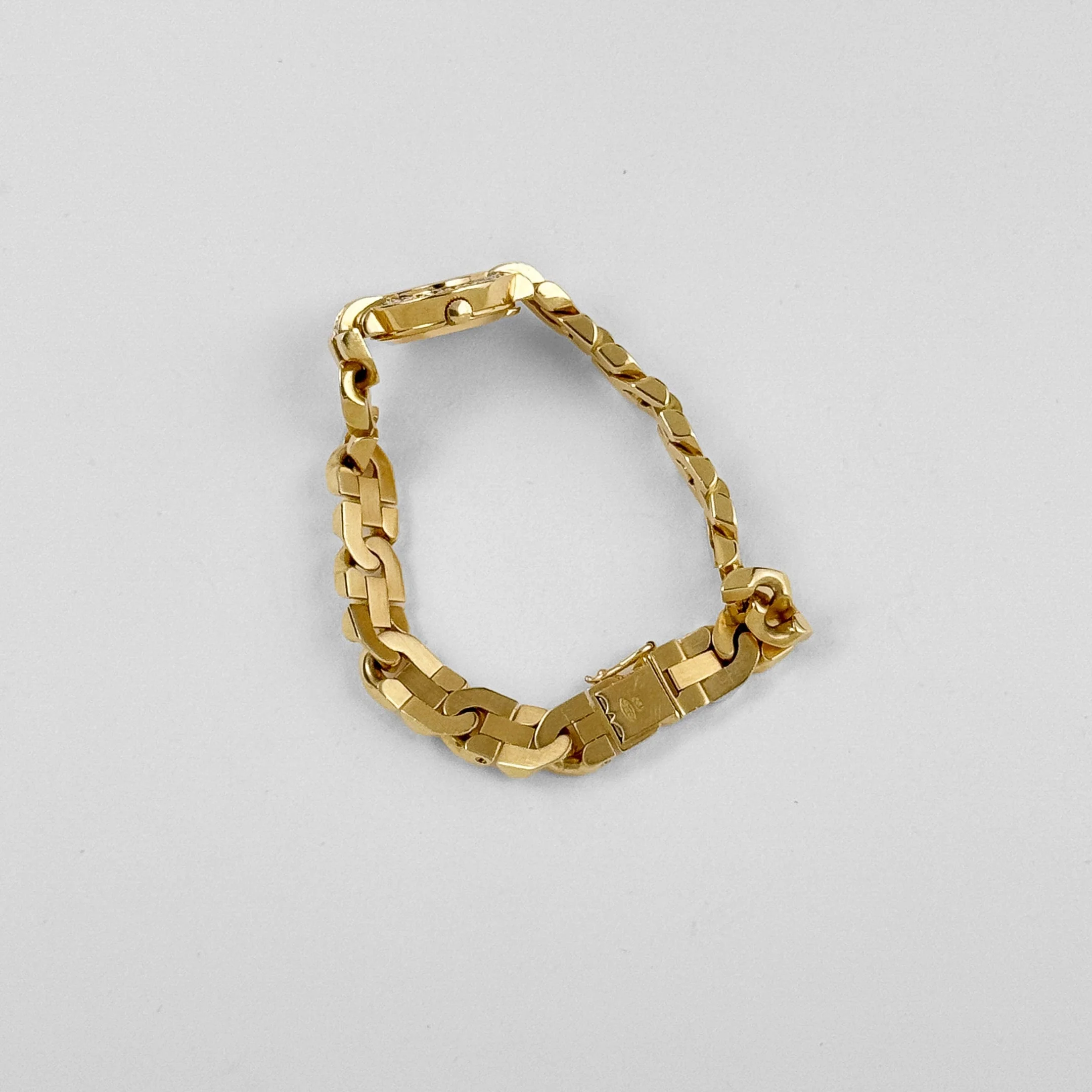 Rolex Cellini 2435 'Ladies' Yellow Gold Champagne Diamond Dial Diamond Bezel