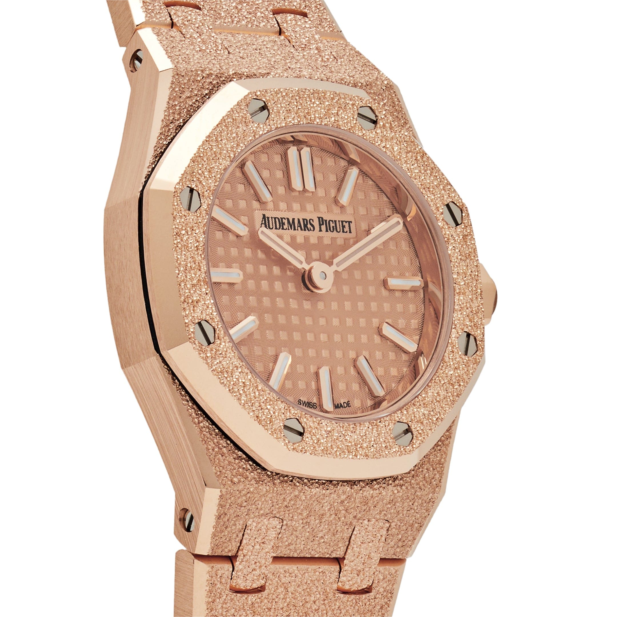 Audemars Piguet Royal Oak 67630OR.GG.1312OR.01 'Mini' Frosted Rose Gold Quartz (2025)