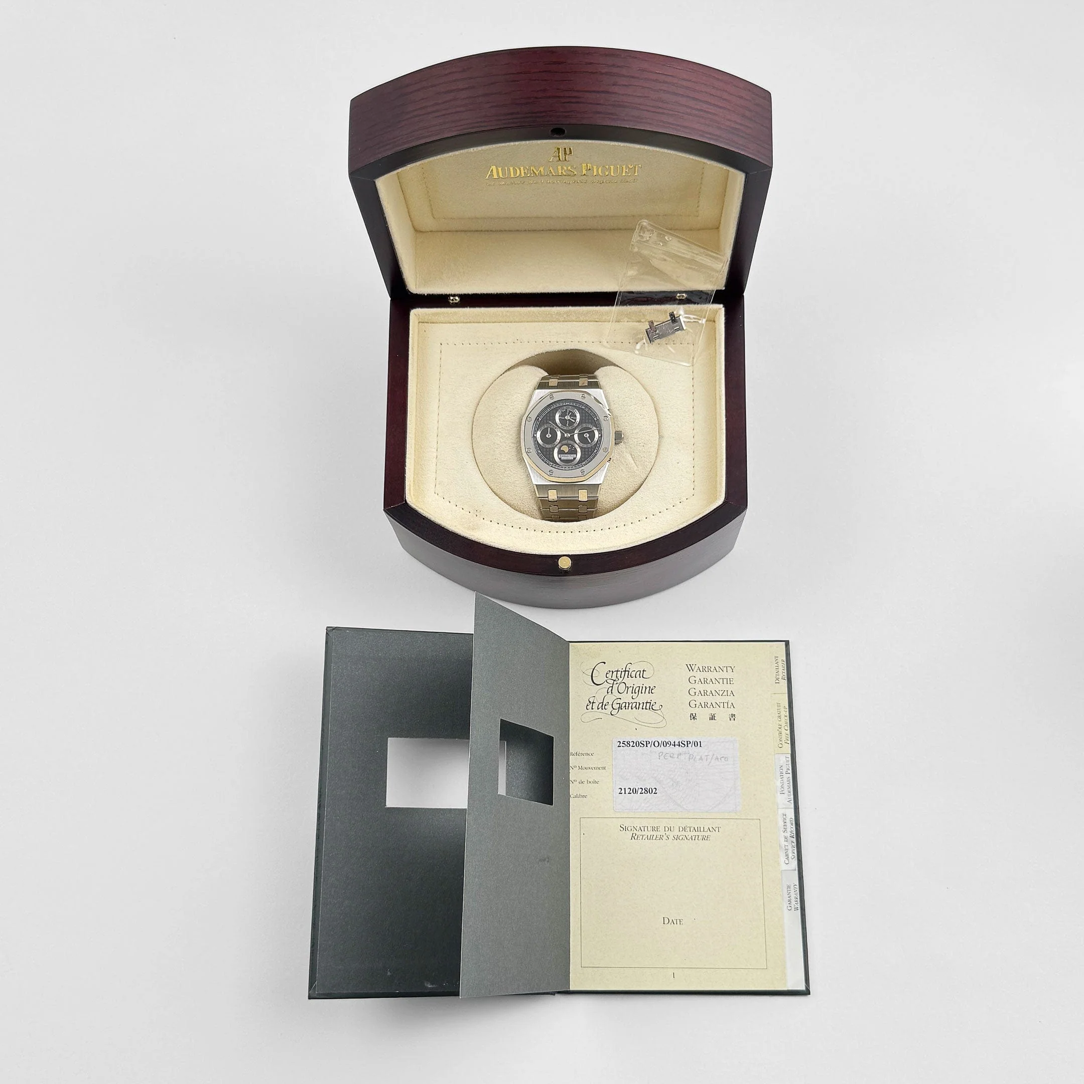 Audemars Piguet Royal Oak Perpetual Calendar 25820SP.O.0944SP.01 Stainless Steel Platinum Black Dial