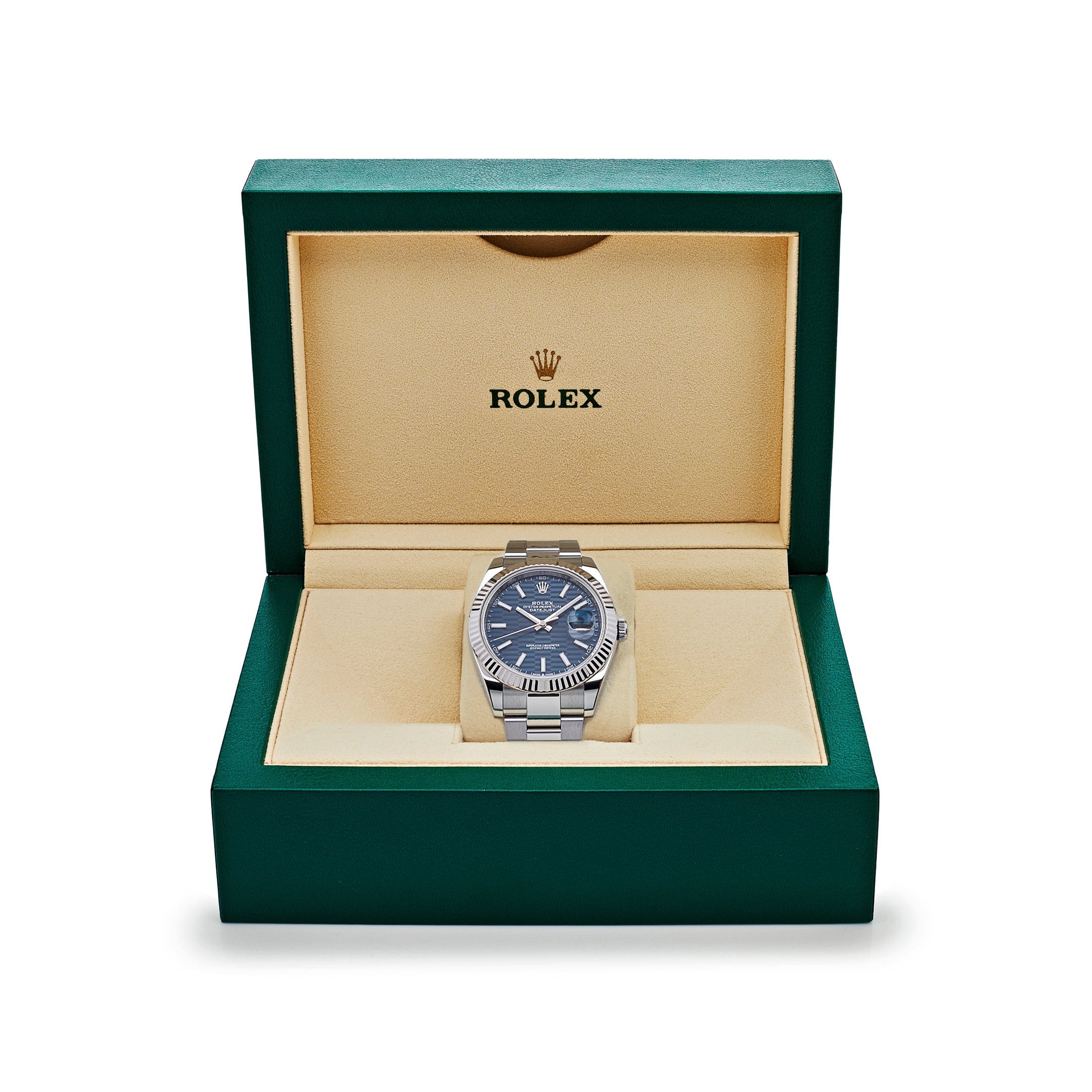Rolex Datejust 41 126334 Stainless Steel Fluted Motif Blue Dial Oyster (2023)