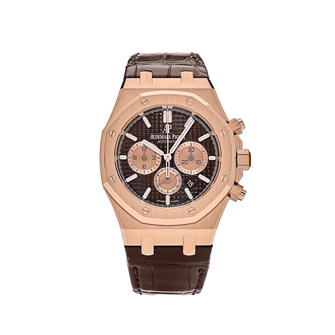 Audemars Piguet Royal Oak 26331OR.OO.D821CR.01 Selfwinding Chronograph Rose Gold Brown Dial