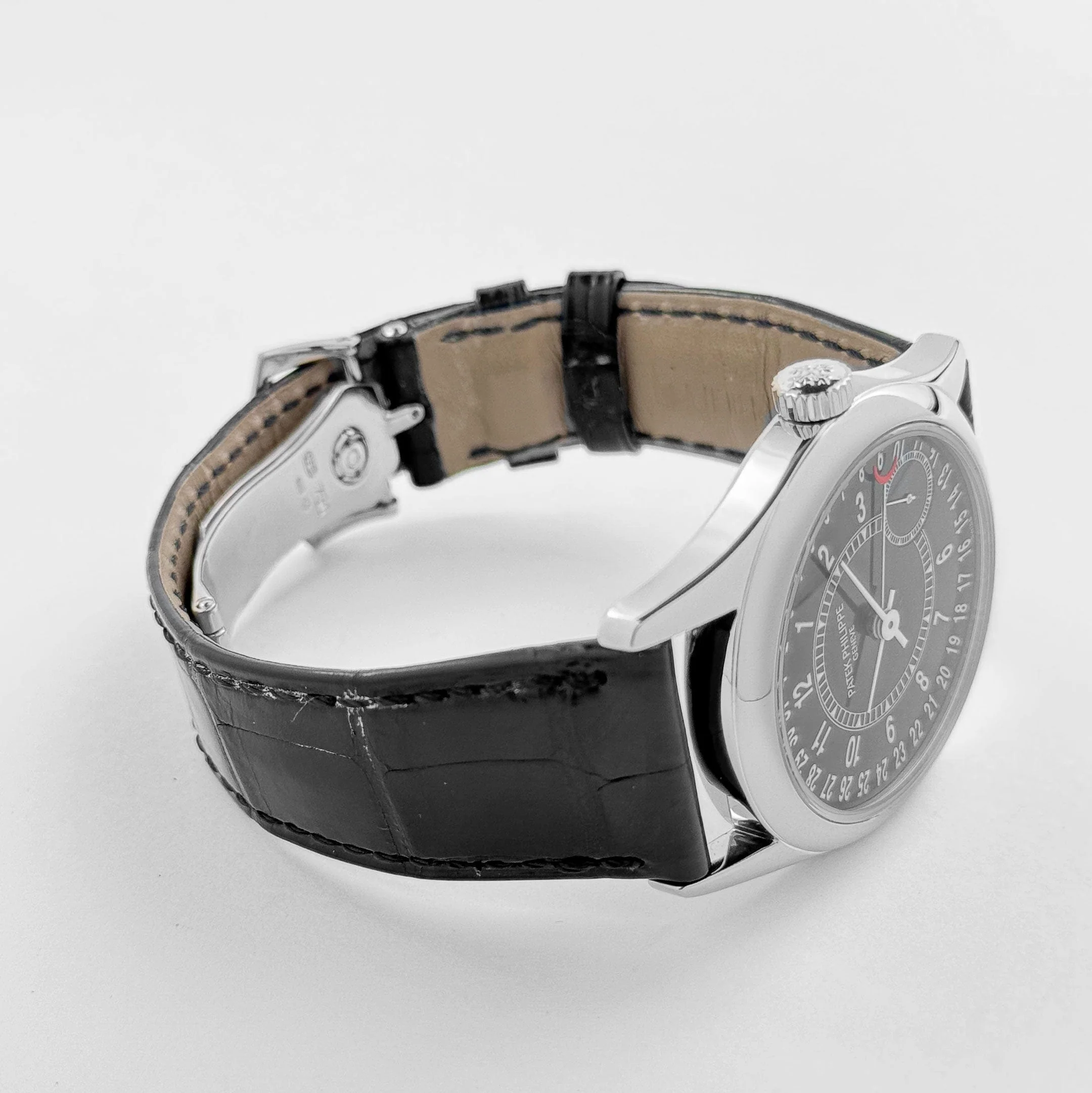 Patek Philippe Calatrava 6000G-001 White Gold Black Dial (2007)