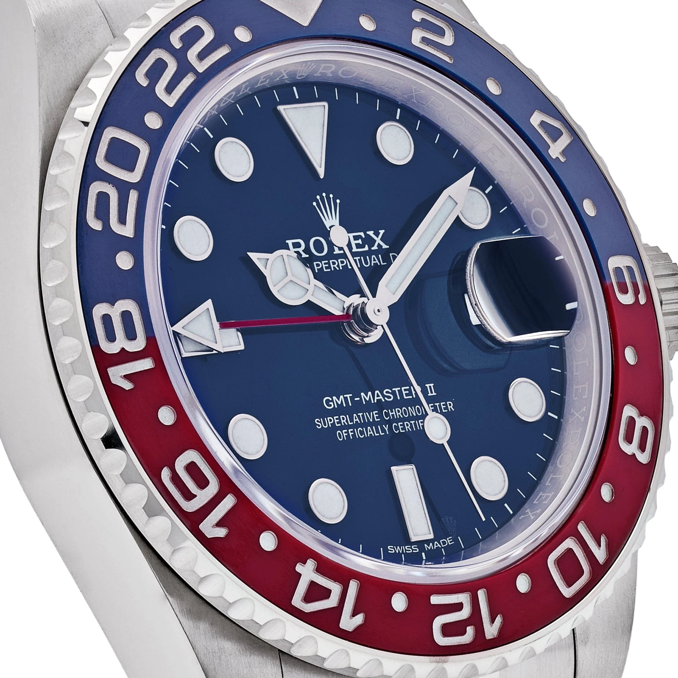 Rolex GMT-Master II 116719BLRO Pepsi White Gold Blue Dial Oyster