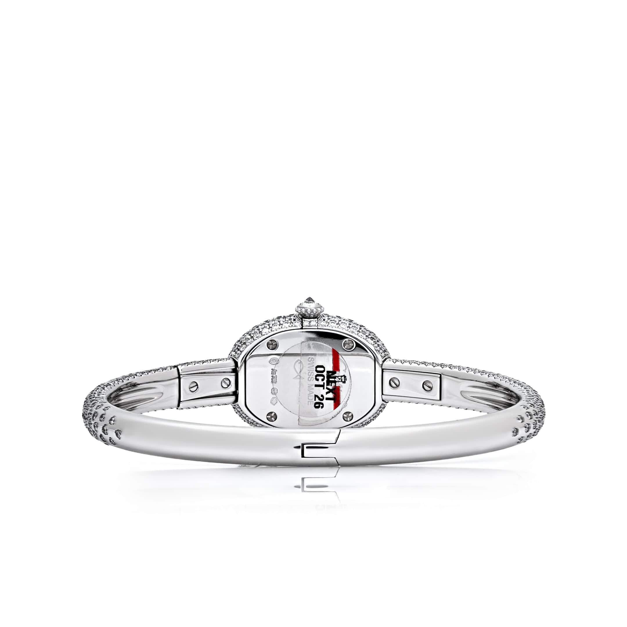 Cartier Baignoire Mini HPI01773 'Ladies' Rhodium-Finish White Gold Diamond Quartz (2025)