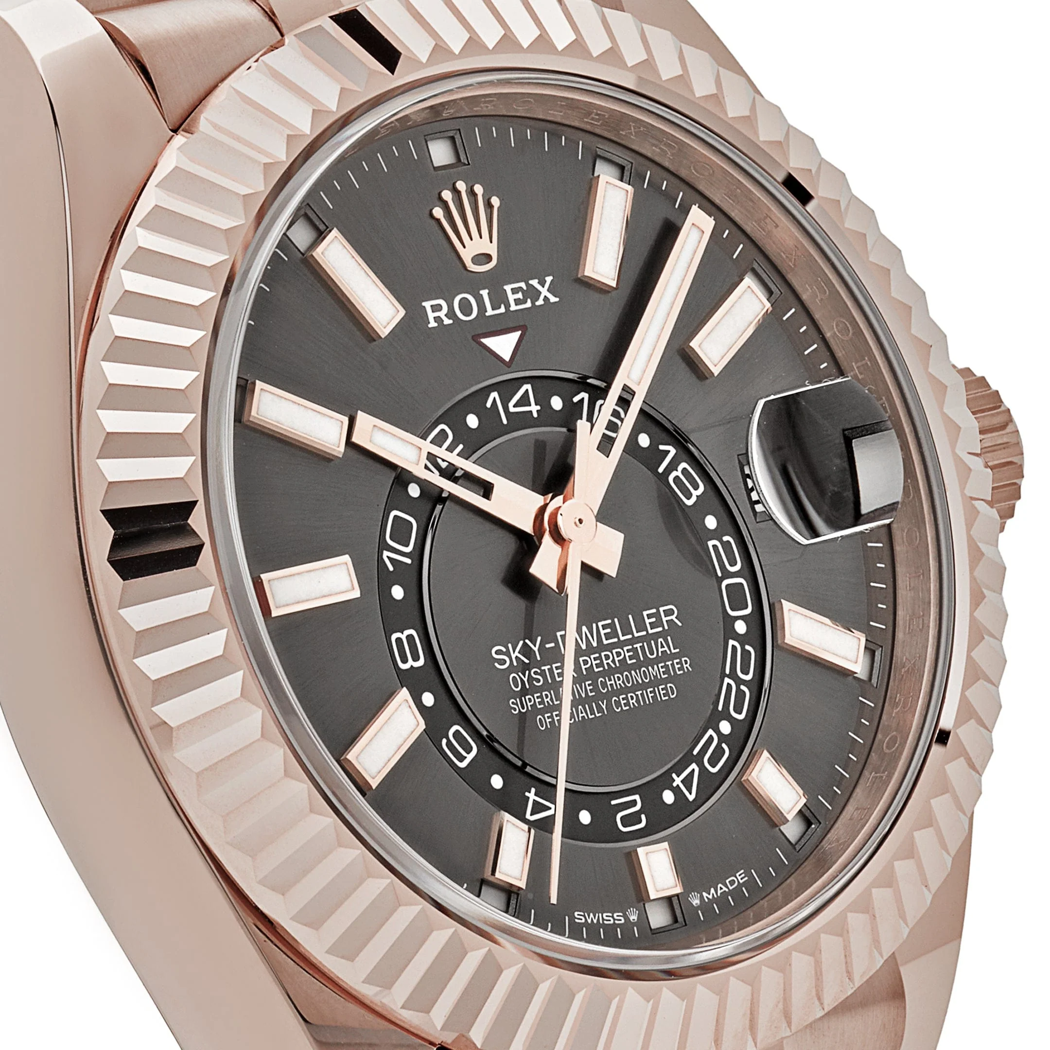 Rolex Sky-Dweller 336935 Rose Gold Slate Dial Jubilee