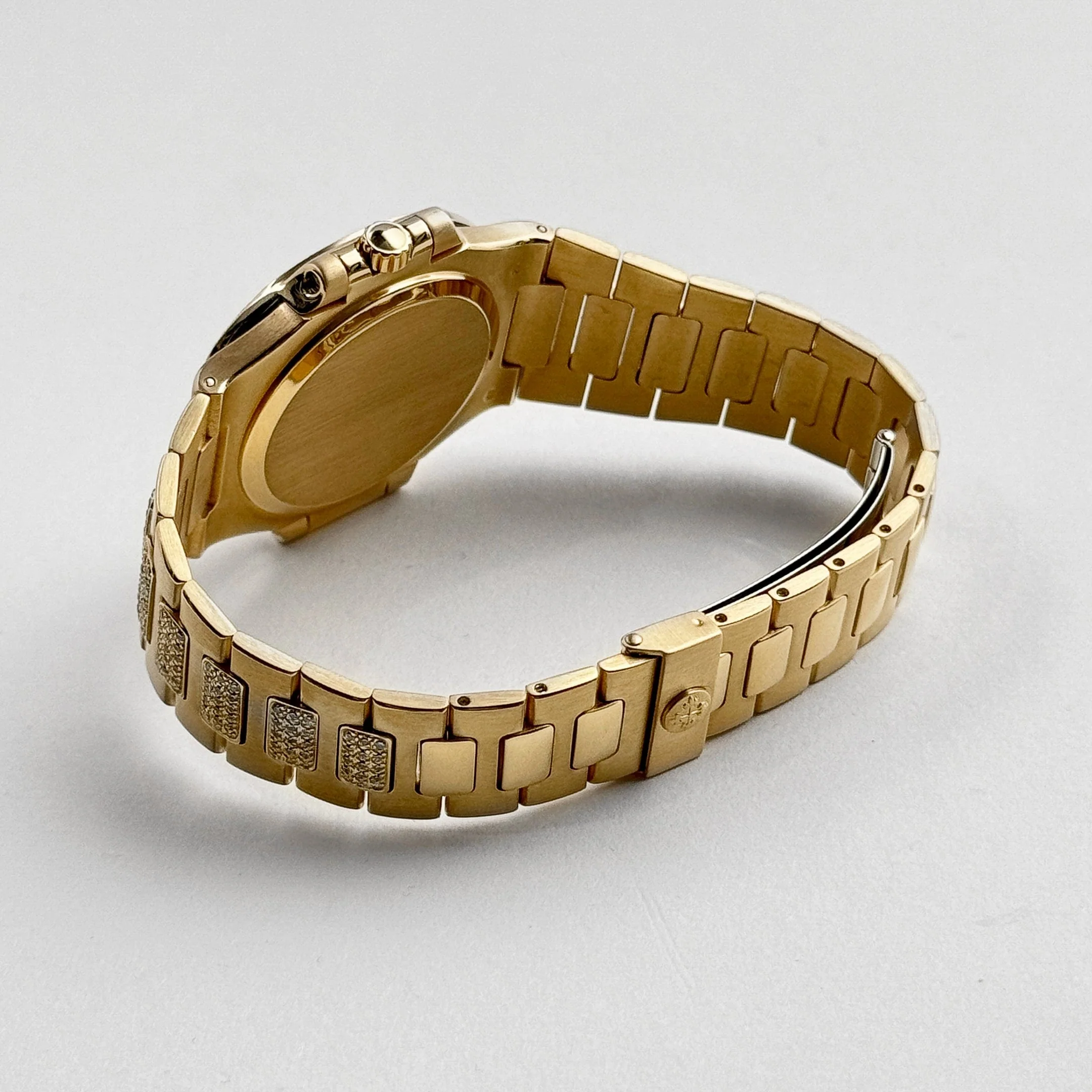 Patek Philippe Nautilus 3800/5 Yellow Gold Glided Gold Diamond Dial (1984)