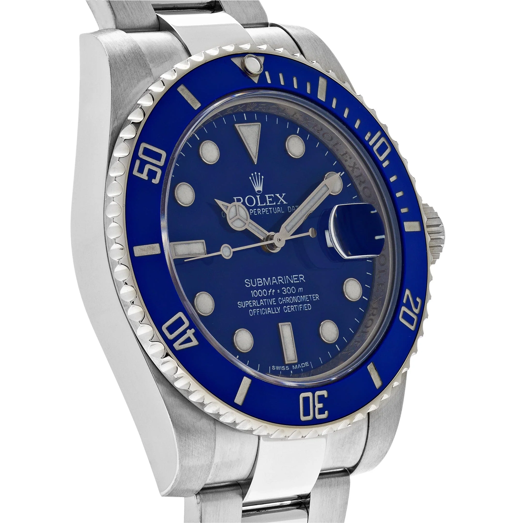 Rolex Submariner Date 116619LB 'Smurf' White Gold Blue Dial Blue Bezel