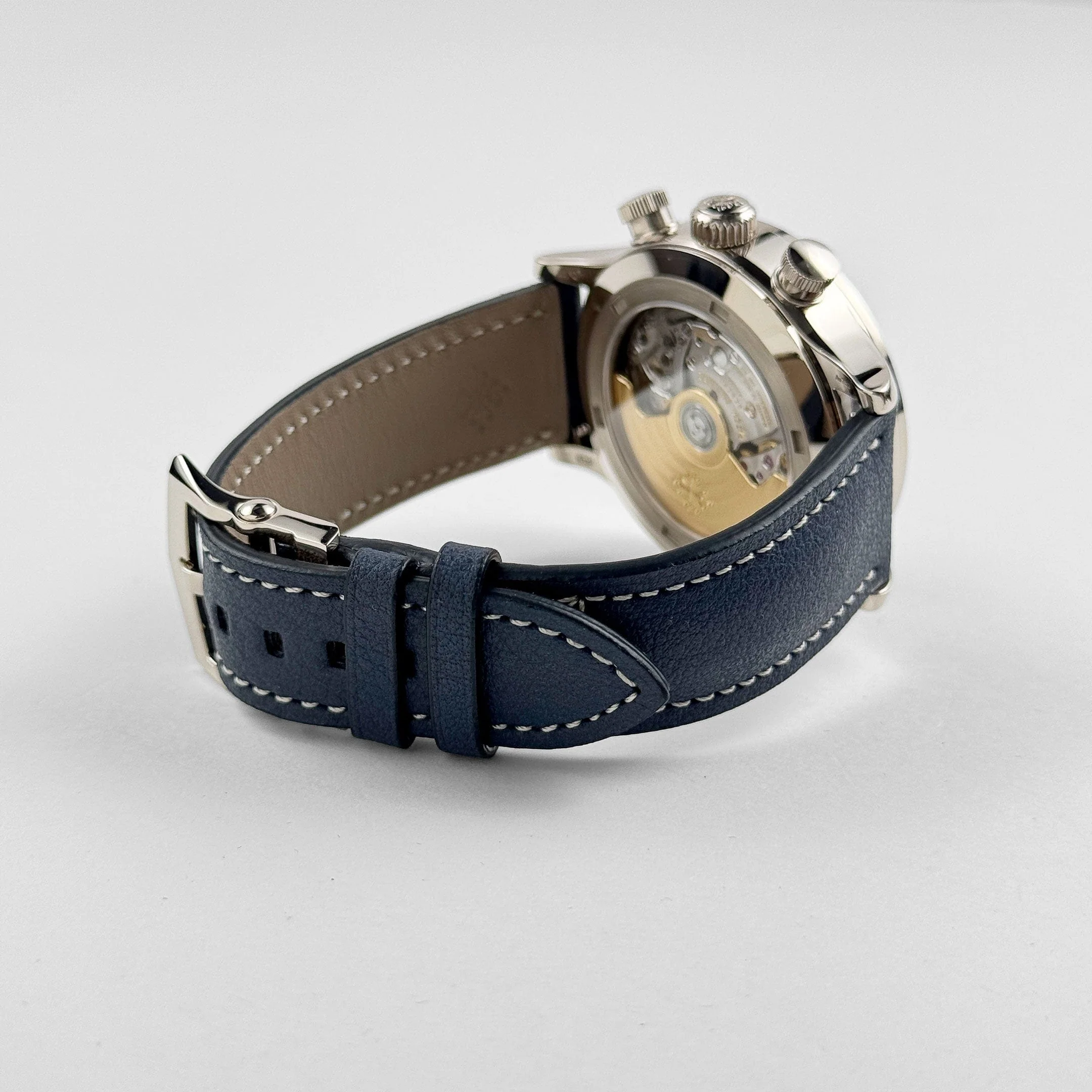 Patek Philippe Complications 5924G-001 Calatrava 'Pilot' Travel Time Flyback Chronograph White Gold Blue-Gray Dial (2025)