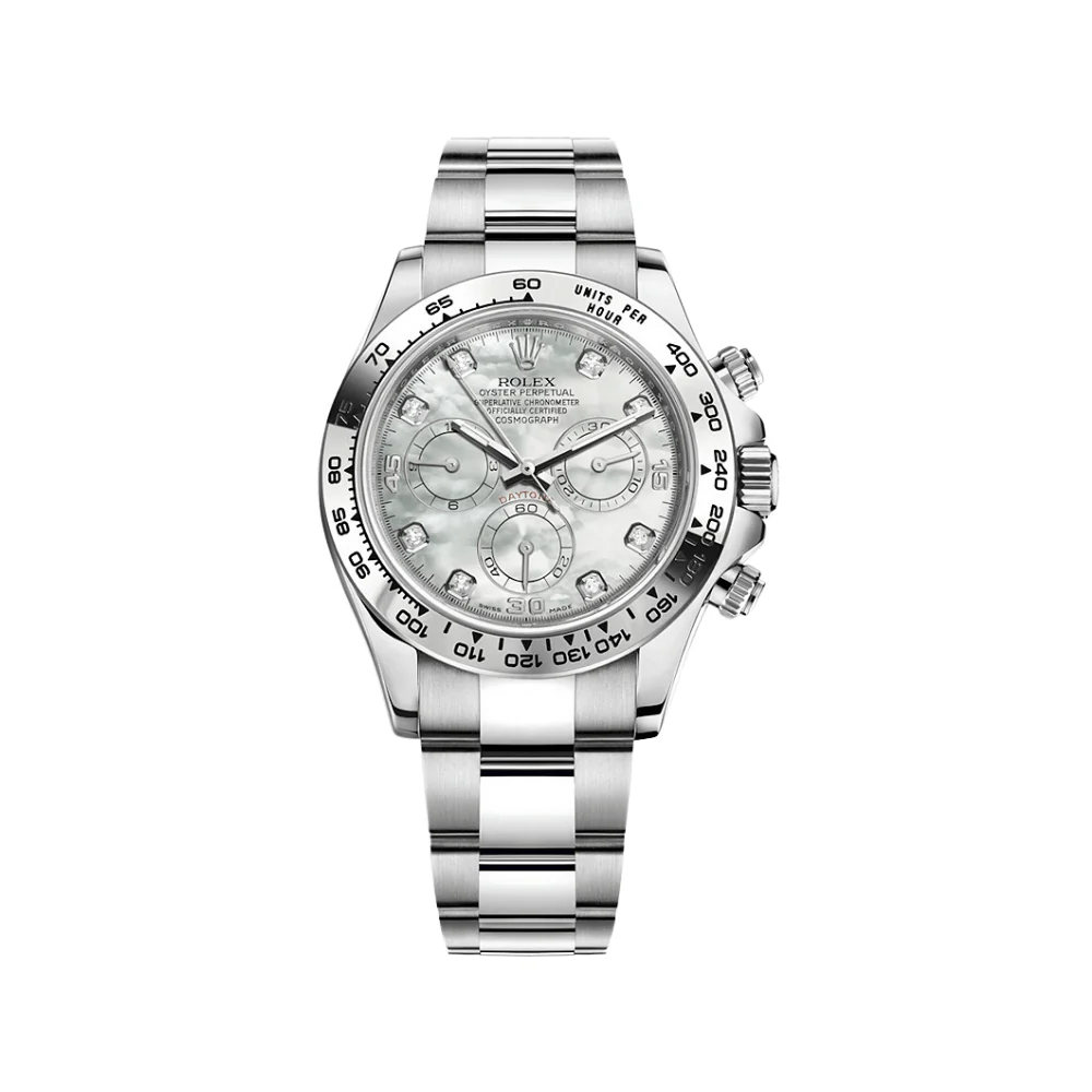 Rolex Daytona 116509 White Gold Mother Of Pearl Diamond Dial