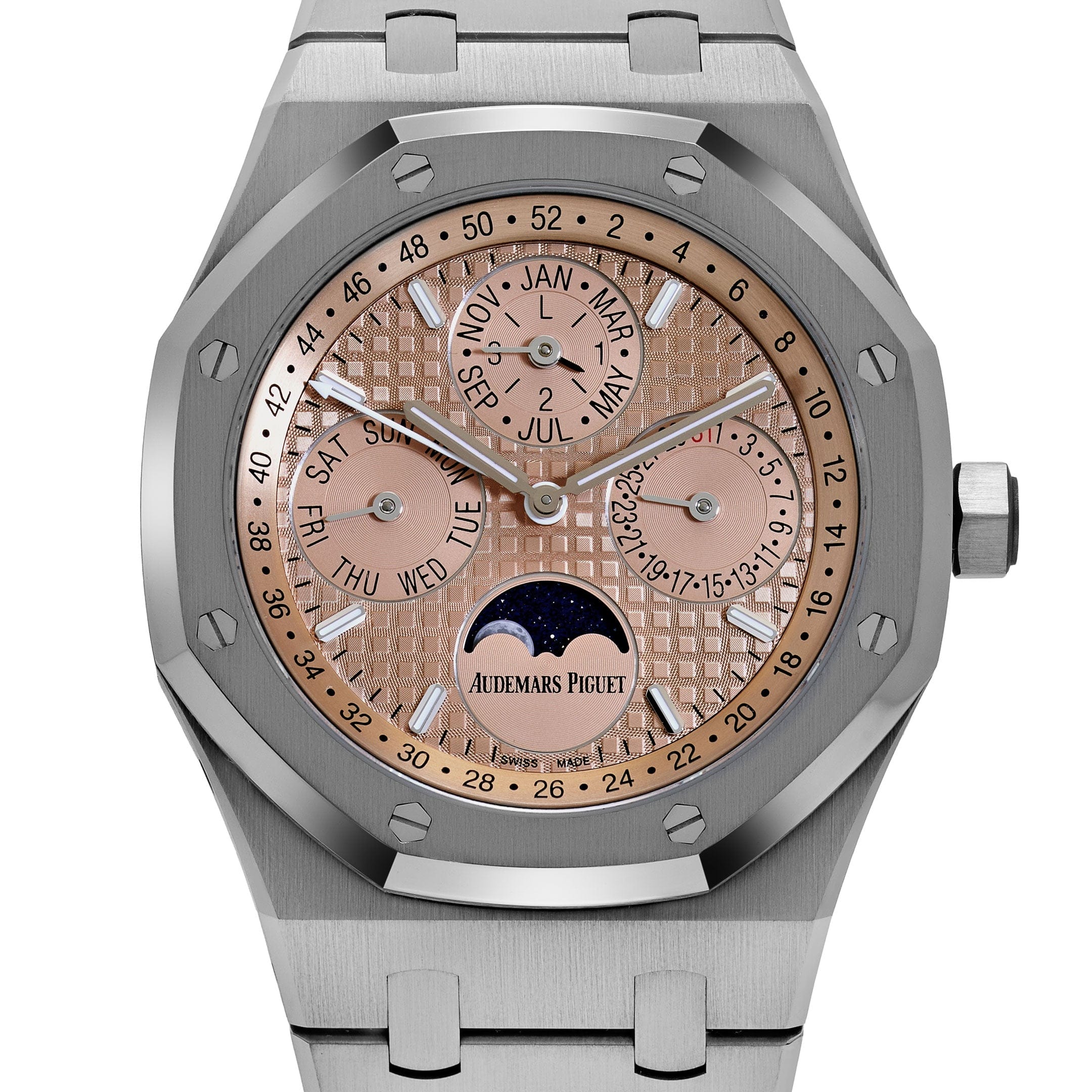 Audemars Piguet Royal Oak Perpetual Calendar 26615TI.OO.1220TI.01 Titanium Salmon Dial Limited Edition of 300 (2021)