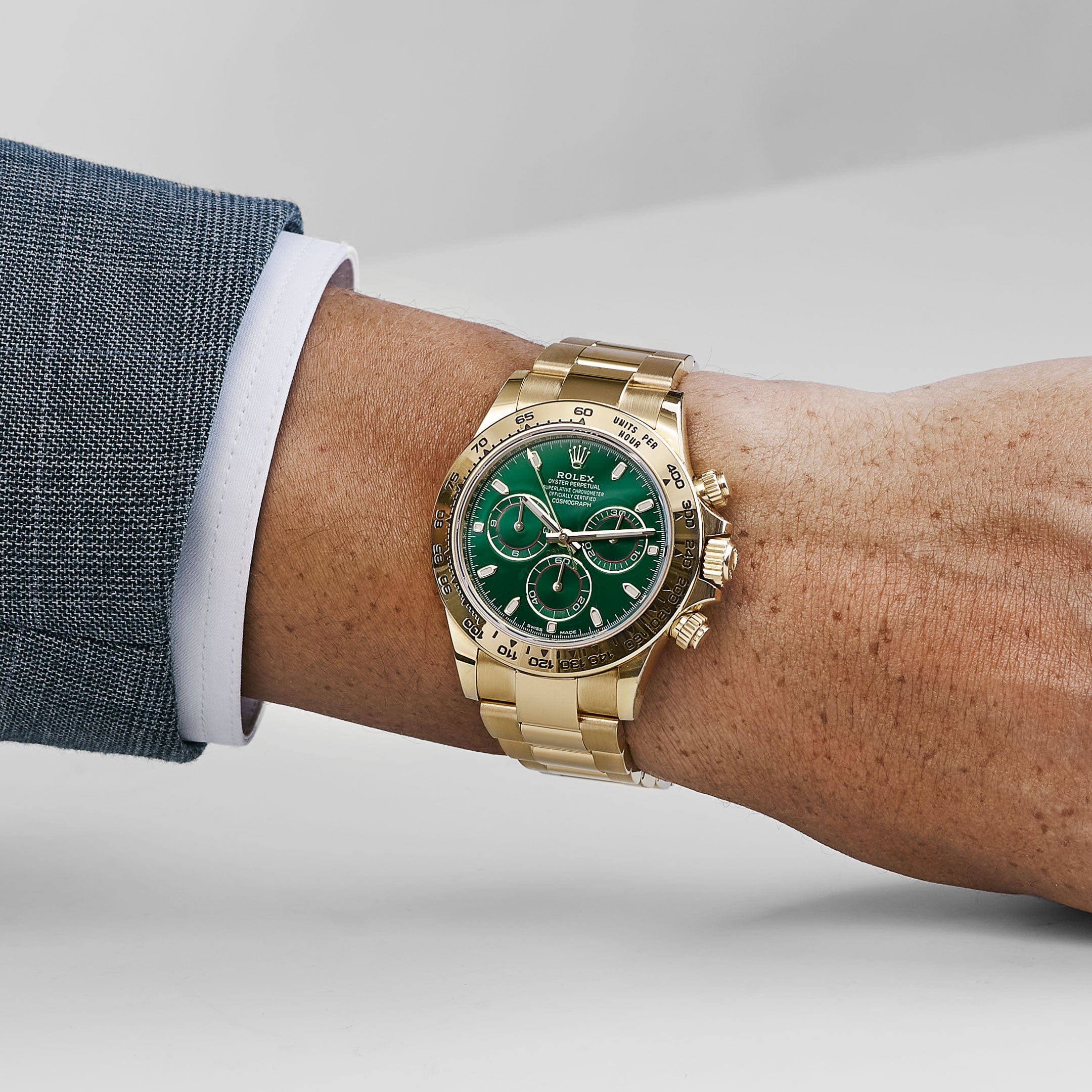 Rolex Daytona 116508 'John Mayer' Yellow Gold Green Dial