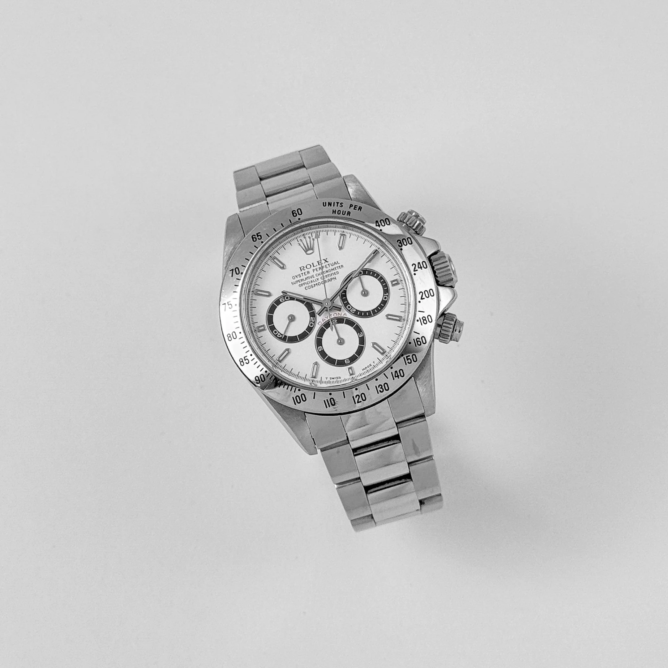 Rolex Daytona 16520 Stainless Steel White Dial Zenith Movement