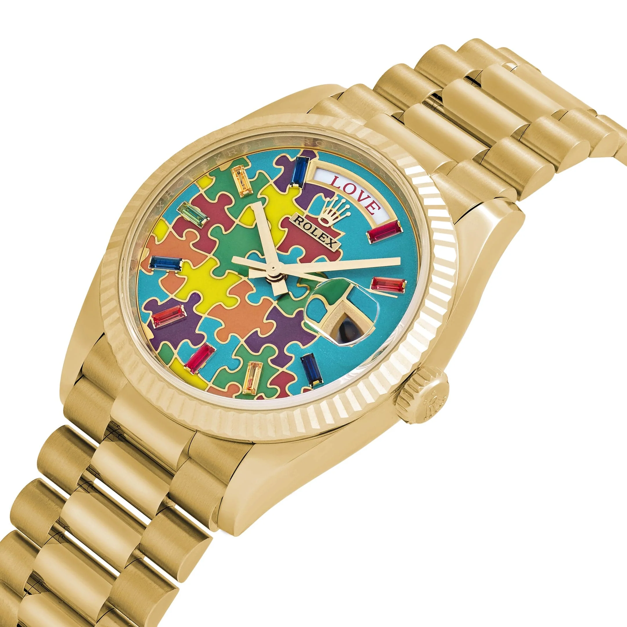 Rolex Day-Date 36 128238 'Emoji Puzzle' Yellow Gold (2025)