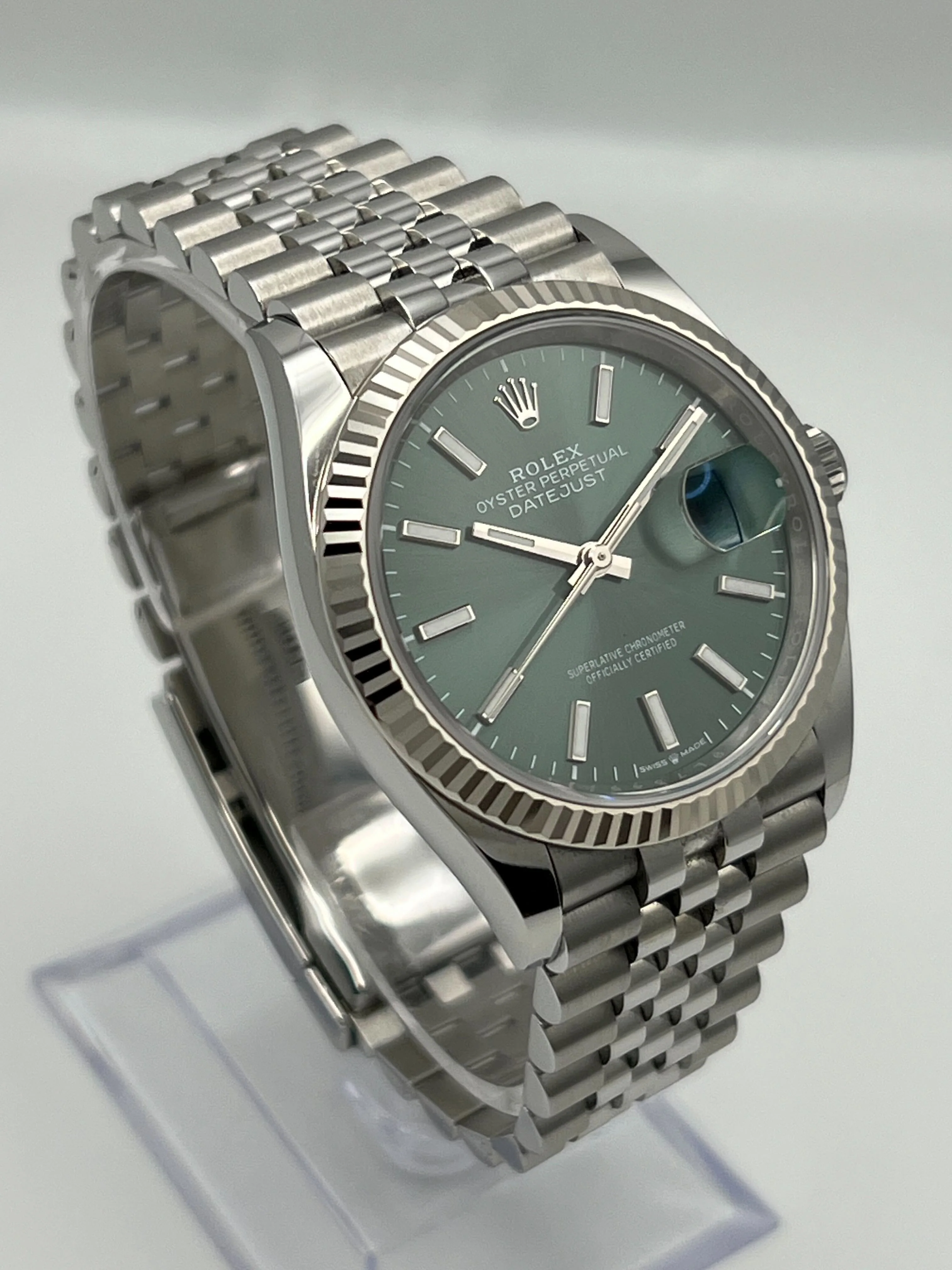 Rolex Datejust36 126234 Stainless Steel Mint Green Dial Jubilee (2024)