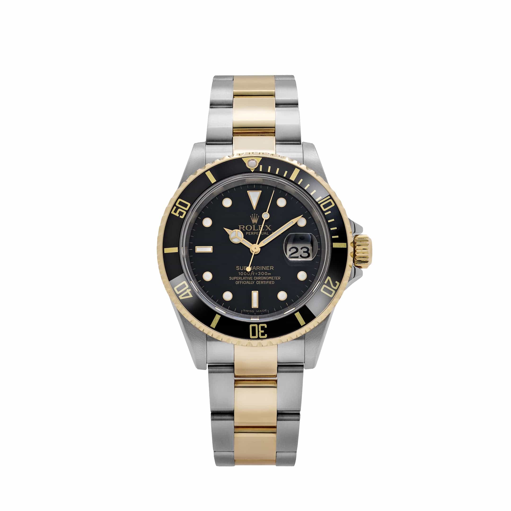 Rolex Submariner Date 16613N Stainless Steel Yellow Gold Black Dial (2008)