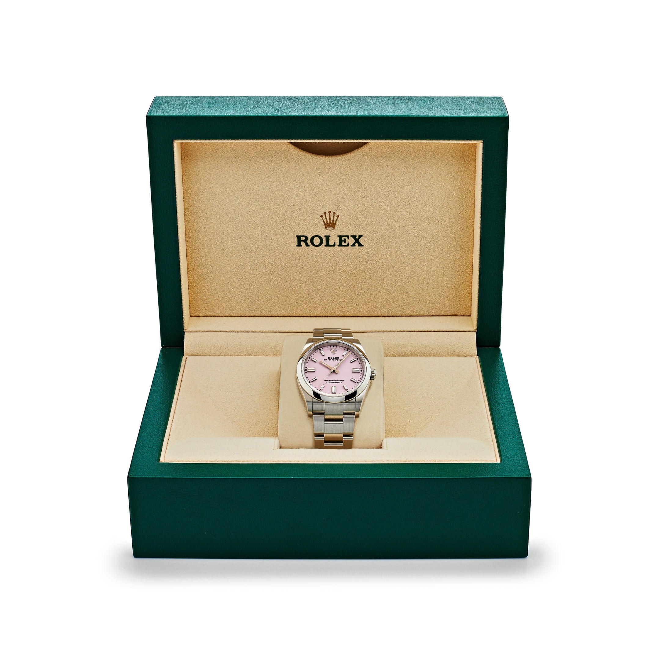 Rolex Oyster Perpetual 36 126000 Stainless Steel Candy Pink Dial (2024)