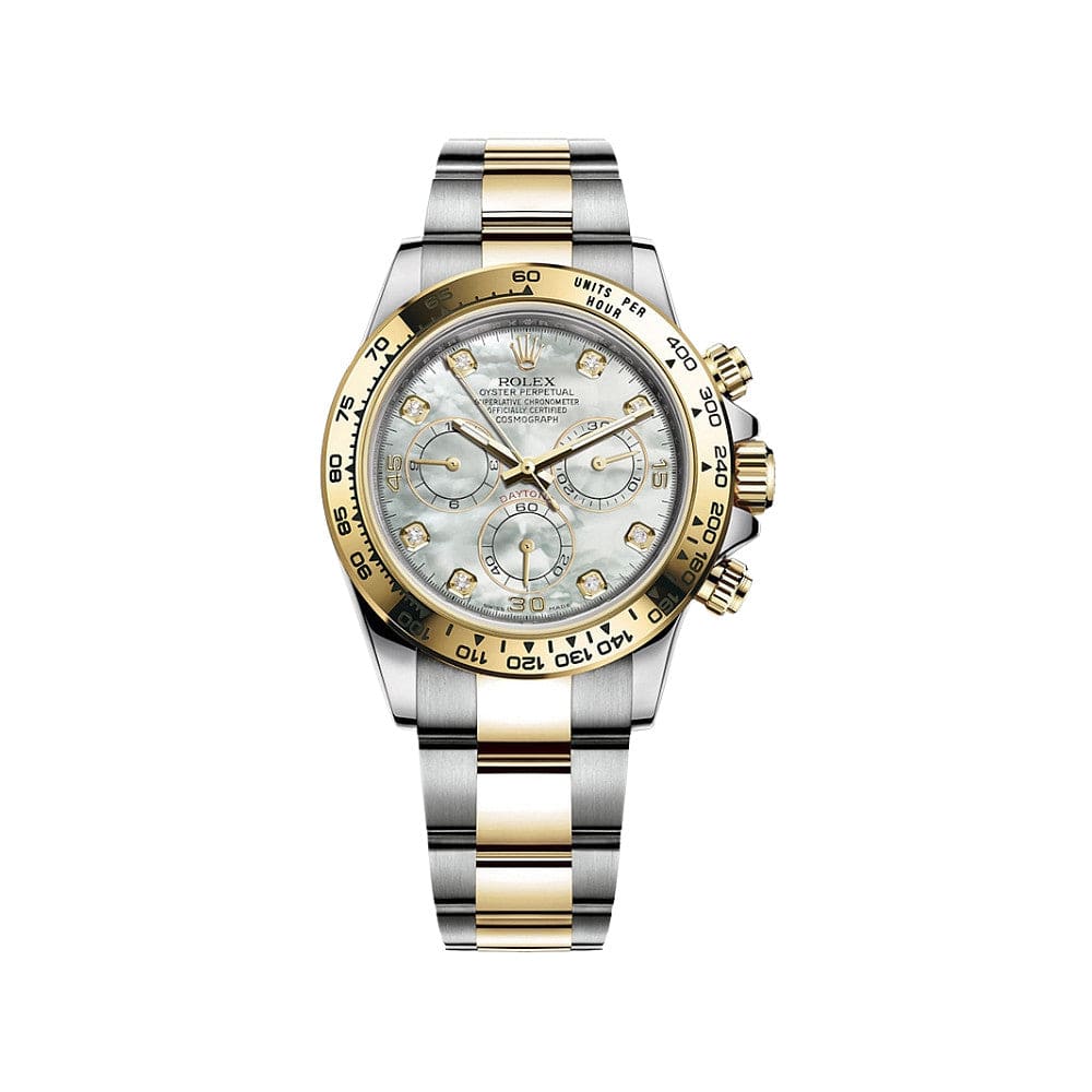 Rolex Daytona 116503 Yellow Gold Stainless Steel Mother of Pearl Diamond Dial