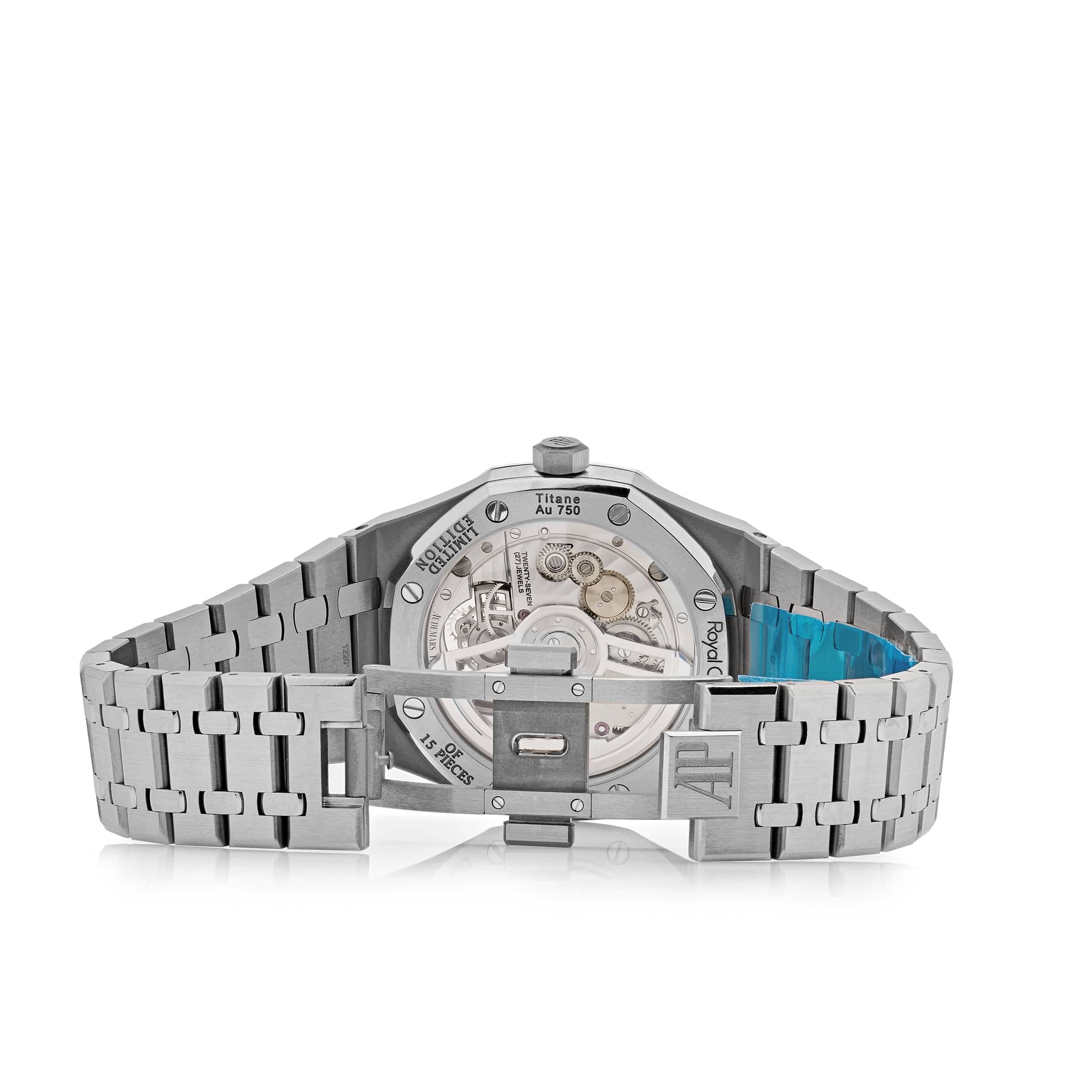 Audemars Piguet Royal Oak 26532IC.EE.1220TI.01 Selfwinding Flying Tourbillon Titanium White Gold Emerald Bezel Limited Edition of 15 (2024)