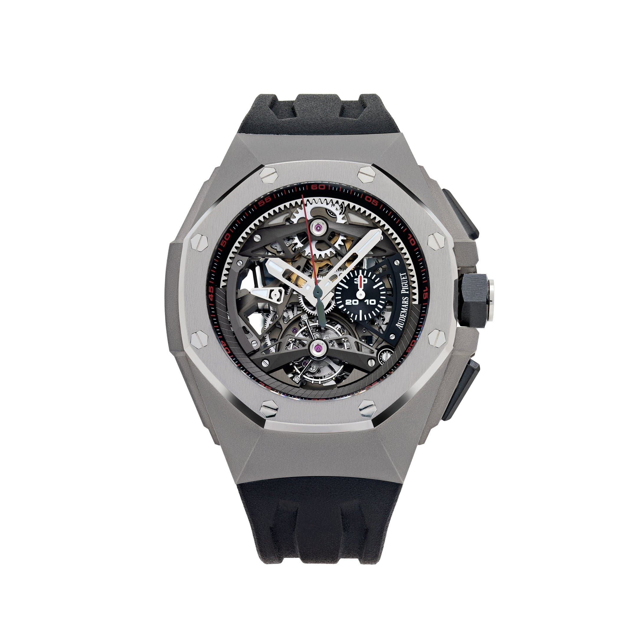 Audemars Piguet Royal Oak Concept 26587TI.OO.D067CA.01 Tourbillon Chronograph Titanium Openworked Dial (2018)