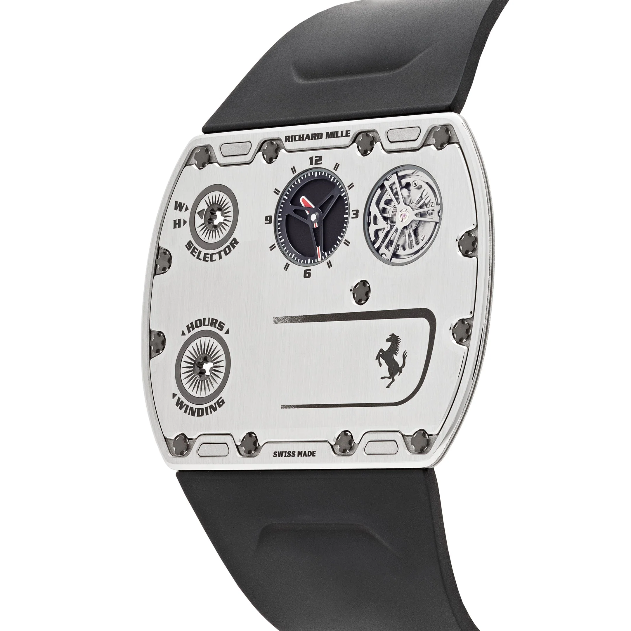 Richard Mille RM UP-01 Ferrari Ultraflat Titanium Silver Dial Limited Edition of 150